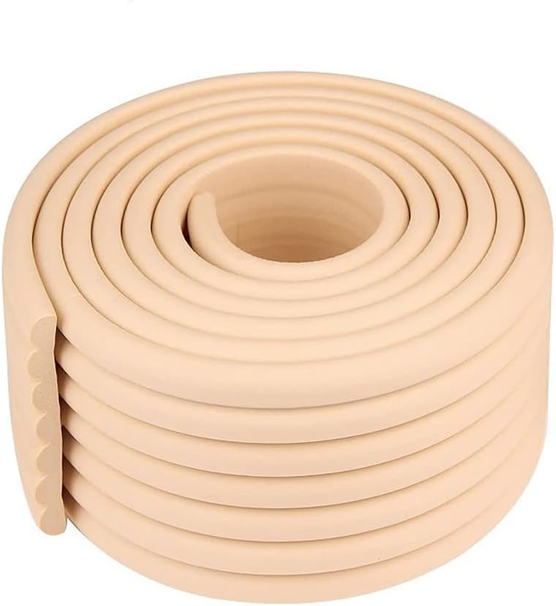 Edge and Corner Protector, 2M Baby Proofing Guard Coverage Safety Bumper DIY Edge Corners for Child Safety, Furniture Protect (Beige) image number 6