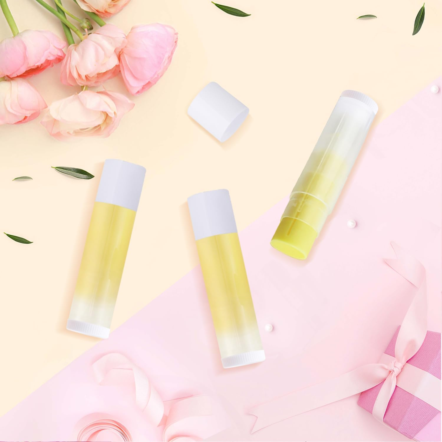 100 Pcs 5.5Ml Bulk Empty Lip Balm Tubes Refillable Plastic Lip Gloss Container Travel Lipstick Tubes Chapstick Tubes Holder for DIY Homemade Lip Balm (Clear) image number 6