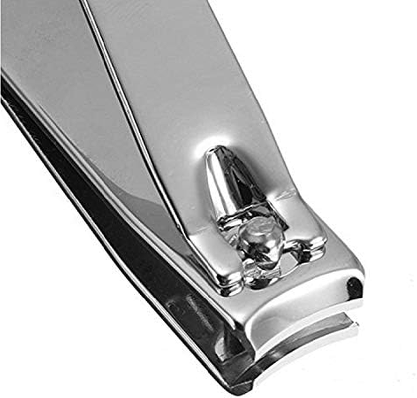EZ Grip Nail Clipper, Premier Nail Clipper, Scissor Grip Nail Clipper, Sharp Stainless Steel Blade for Finger Nail,Toe Nail Clippers Set for Women and Man, Silver - 2 Pack (Large and Small) image number 4