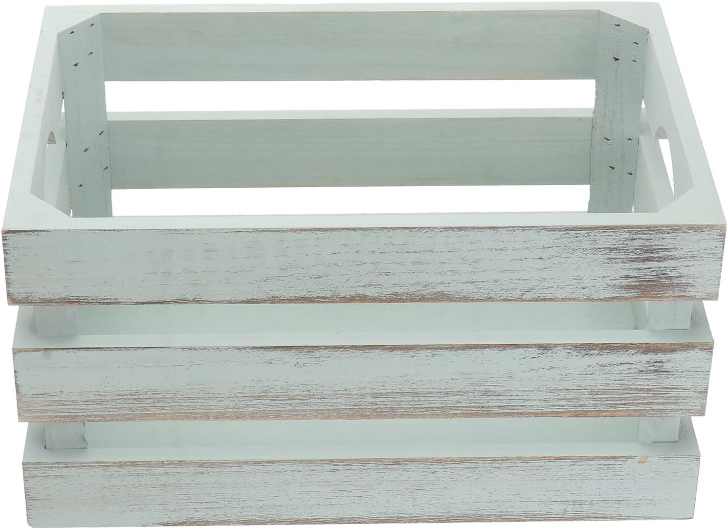 NUOBESTY Solid Wood Storage Box 30X20X16Cm Green Vintage Finish Multi-Purpose Container for Toys Cosmetics Sundries Home Office Organization image number 6