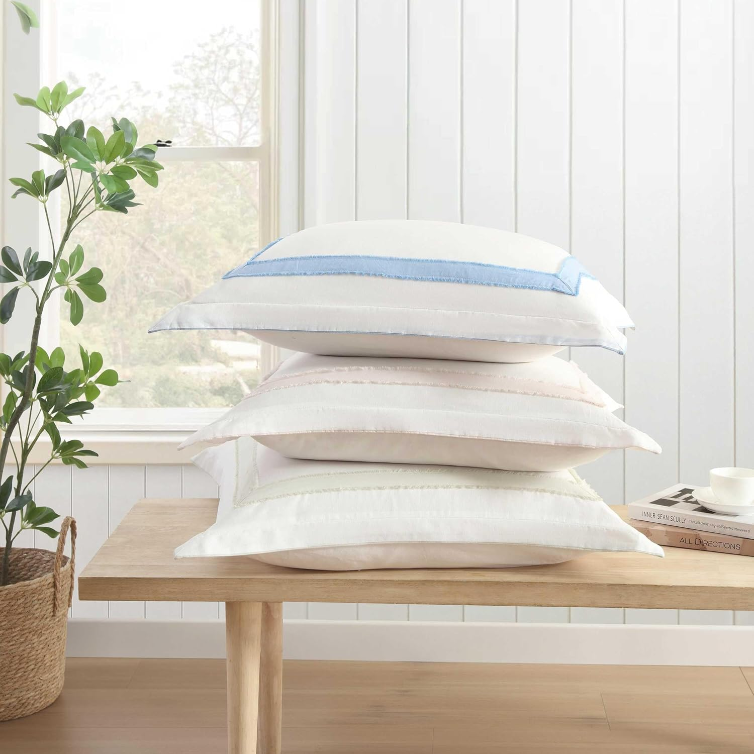 Laura Ashley Mila Euro Sham, 26X26, Blue image number 4