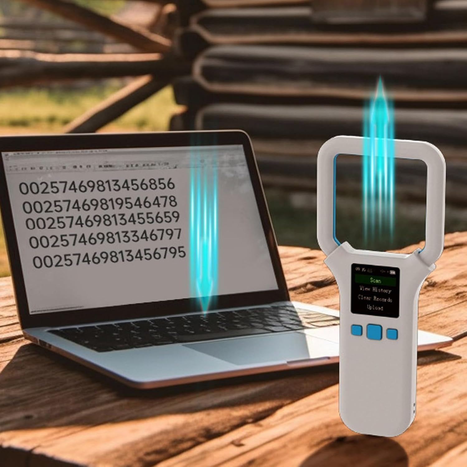 Pet Microchip Scanner - Animal Microchip Tag Reader - FDX-B/EMID Type - Rechargeable Microchip Reader image number 3