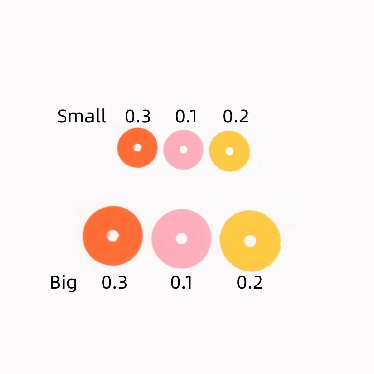 600 Pack Piano Balance Rail Punchings Kit Front Shims Paper Washer Regulating Gasket Ring Felt Pianos Leveling Keys Tuning Tool Piano Adjustment Maintenance Tools Spare Parts 6 Sizes image number 4