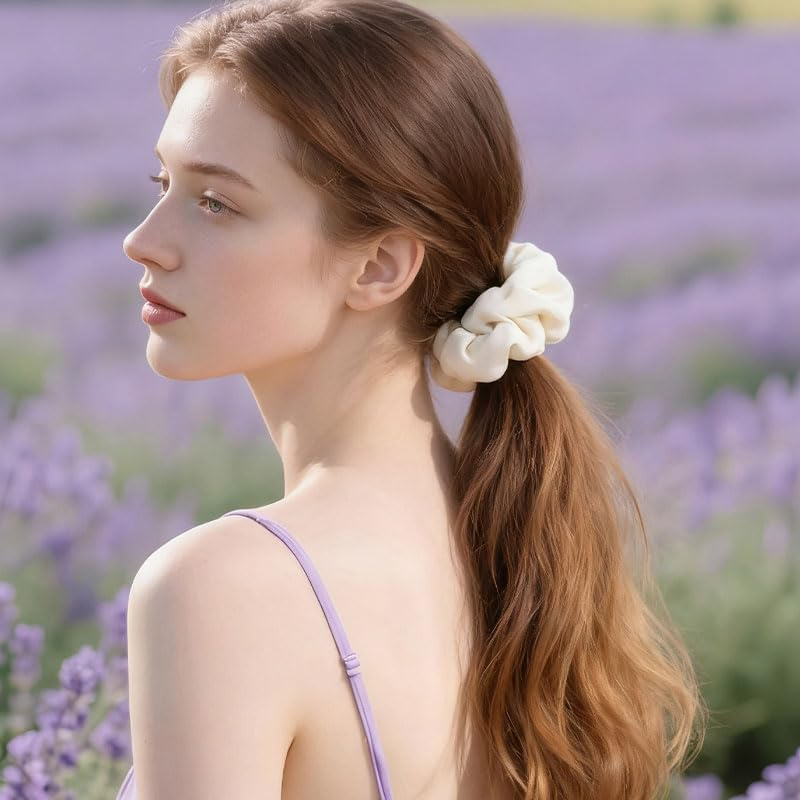 8 Piece Satin Scrunchies Set image number 1