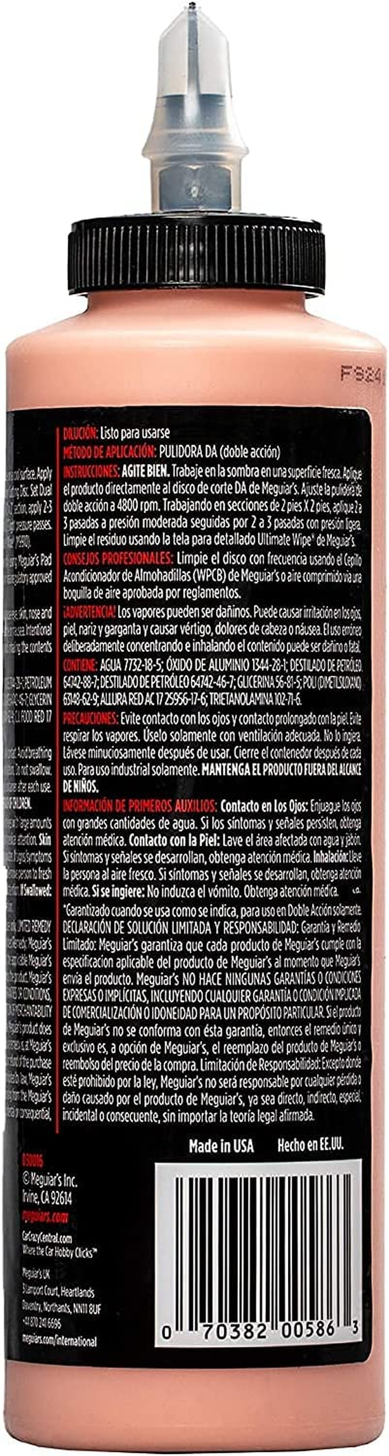 Meguiar'S DA Microfibre Correction Compound - Automobile Polishing Compound with Super Micro Abrasive Technology - Removes Moderate Defects - Gives a Swirl Free High Gloss - 473Ml image number 3