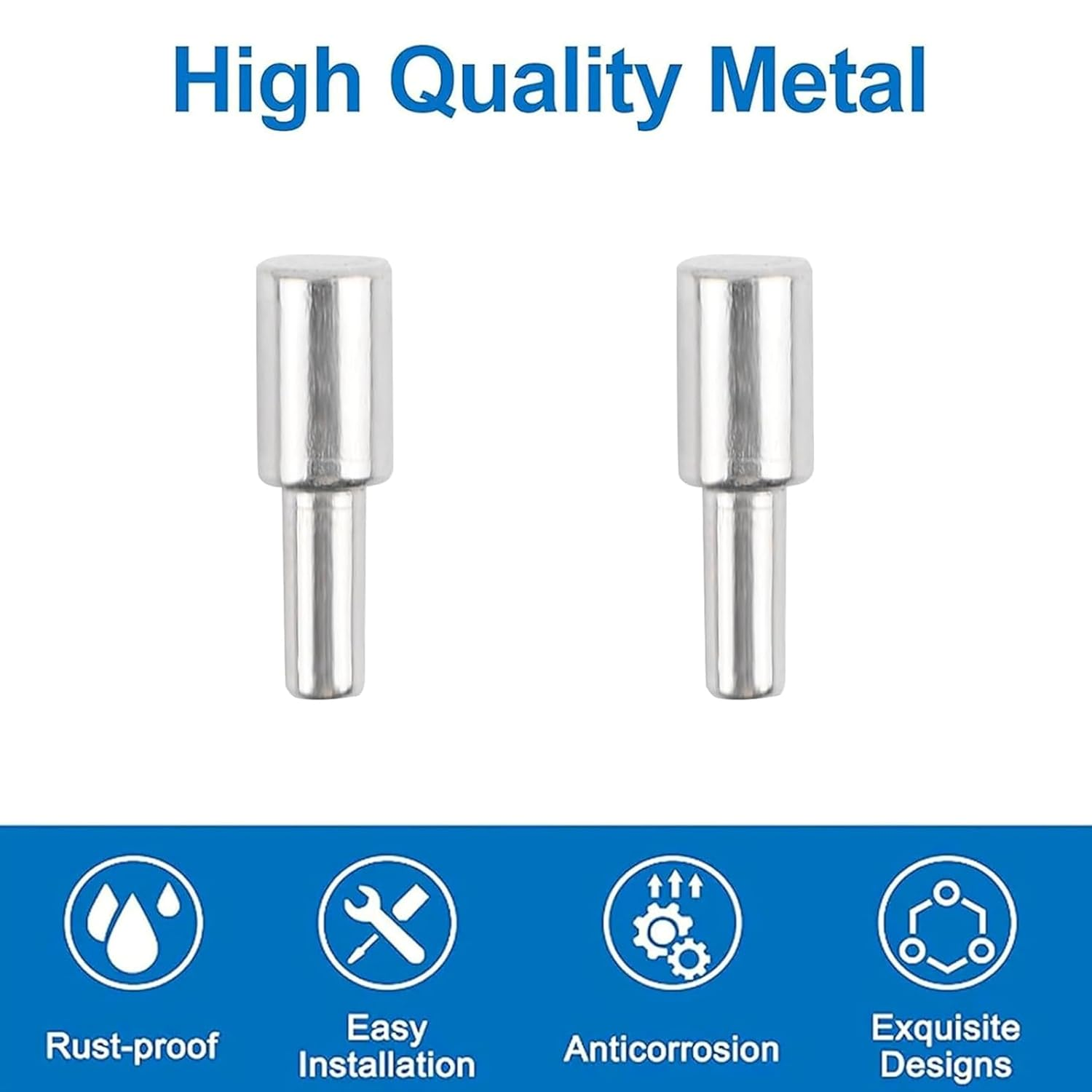 36Pcs Sliver Cabinet Board Support Pegs, 3Mm Metal Shelf Pins,Furniture Shelves Bracket,Small Shelf Support Pins for Kitchen Cabinet Bookcase Furniture and More image number 3