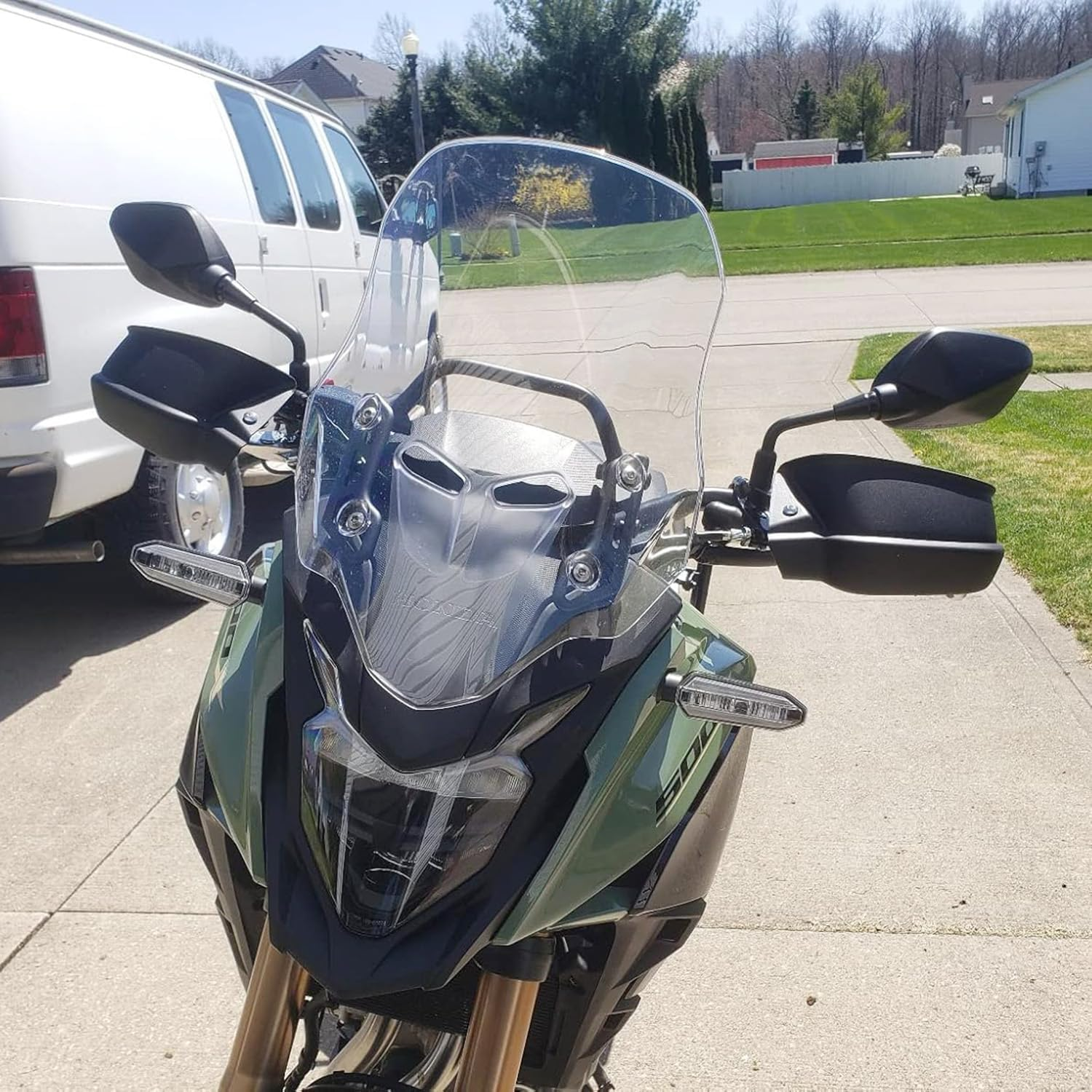 Lorababer Motorcycle Motorbike Handle Bar Hand Guard Handguard Protector Brake Clutch Protector Wind Shield Deflector for 2013-2022 Honda CB500X CB 500 X 2014 2015 2016 2017 2018 2019 2020 2021 image number 5