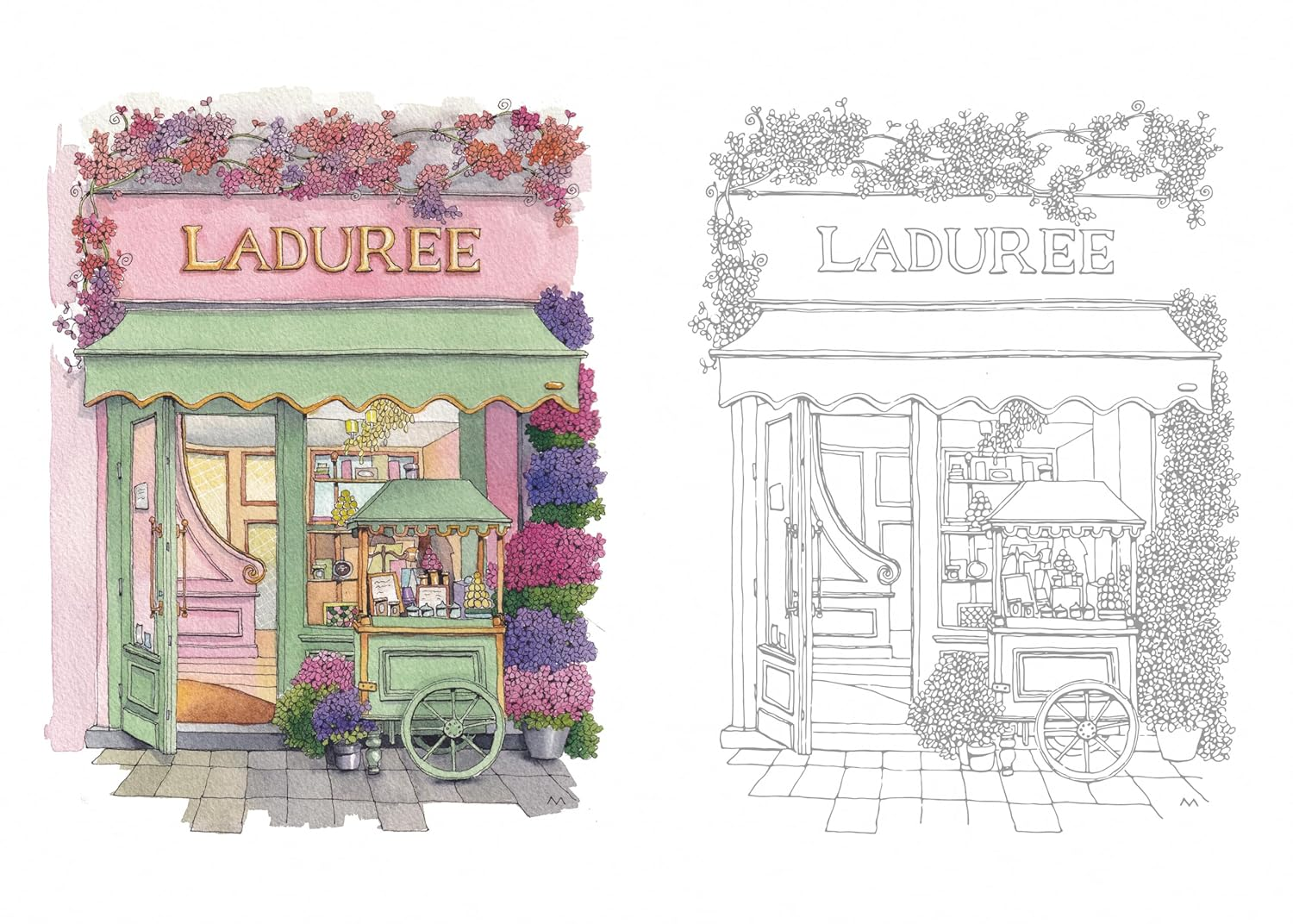 Urban Anna'S from Paris with Love Coloring Book image number 5