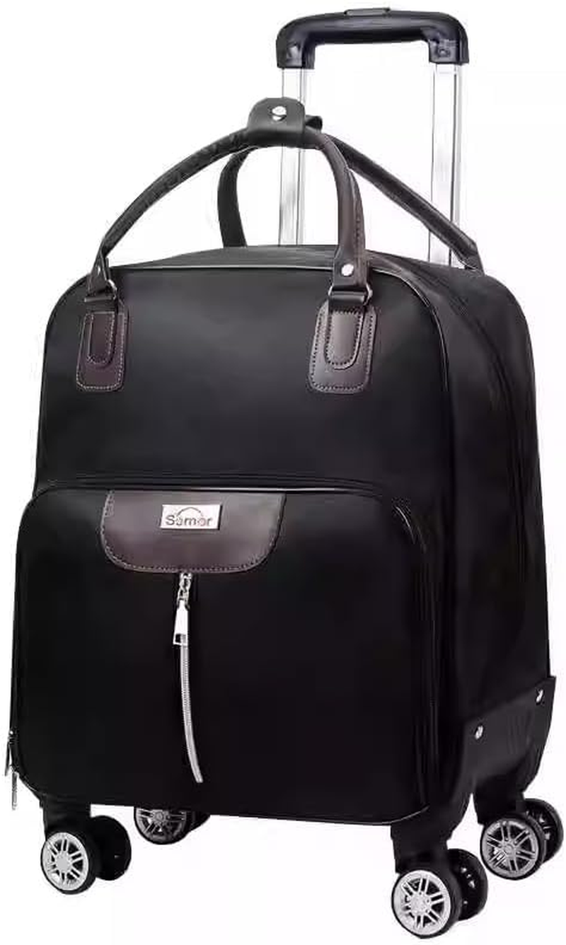 Softside Luggage with Wheels, with 360 Degree Wheels & Retractable Handle ，Suitcase for Travel Business Overnight,Max55L,Perfect for 1-3 Night Trips