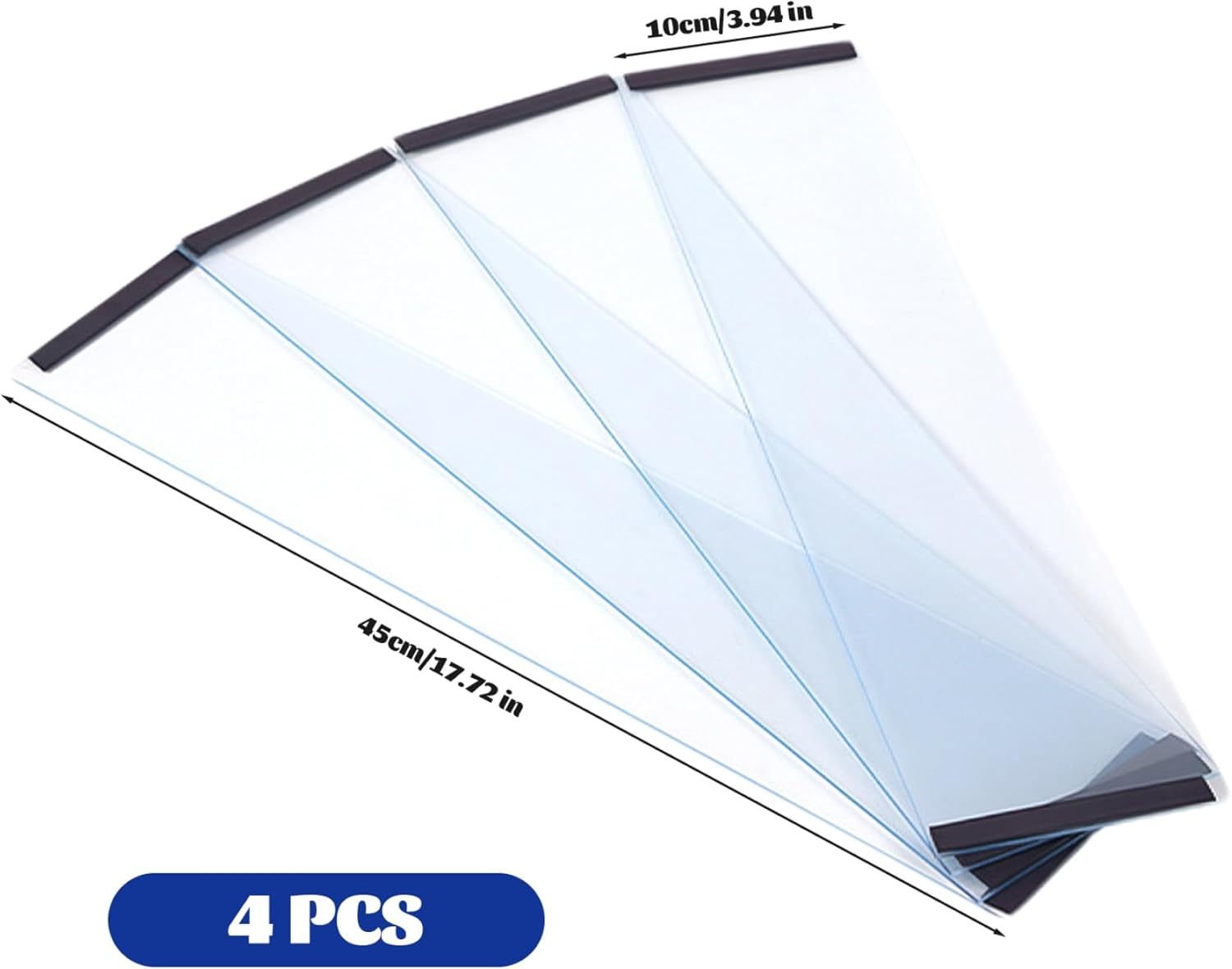 Bird Cage Seed Catcher Guard 4Pcs Anti-Scatter Mess-Free Bird Seed Catcher Transparent PVC Cage for Parrot, Parakeet, Macaw image number 2