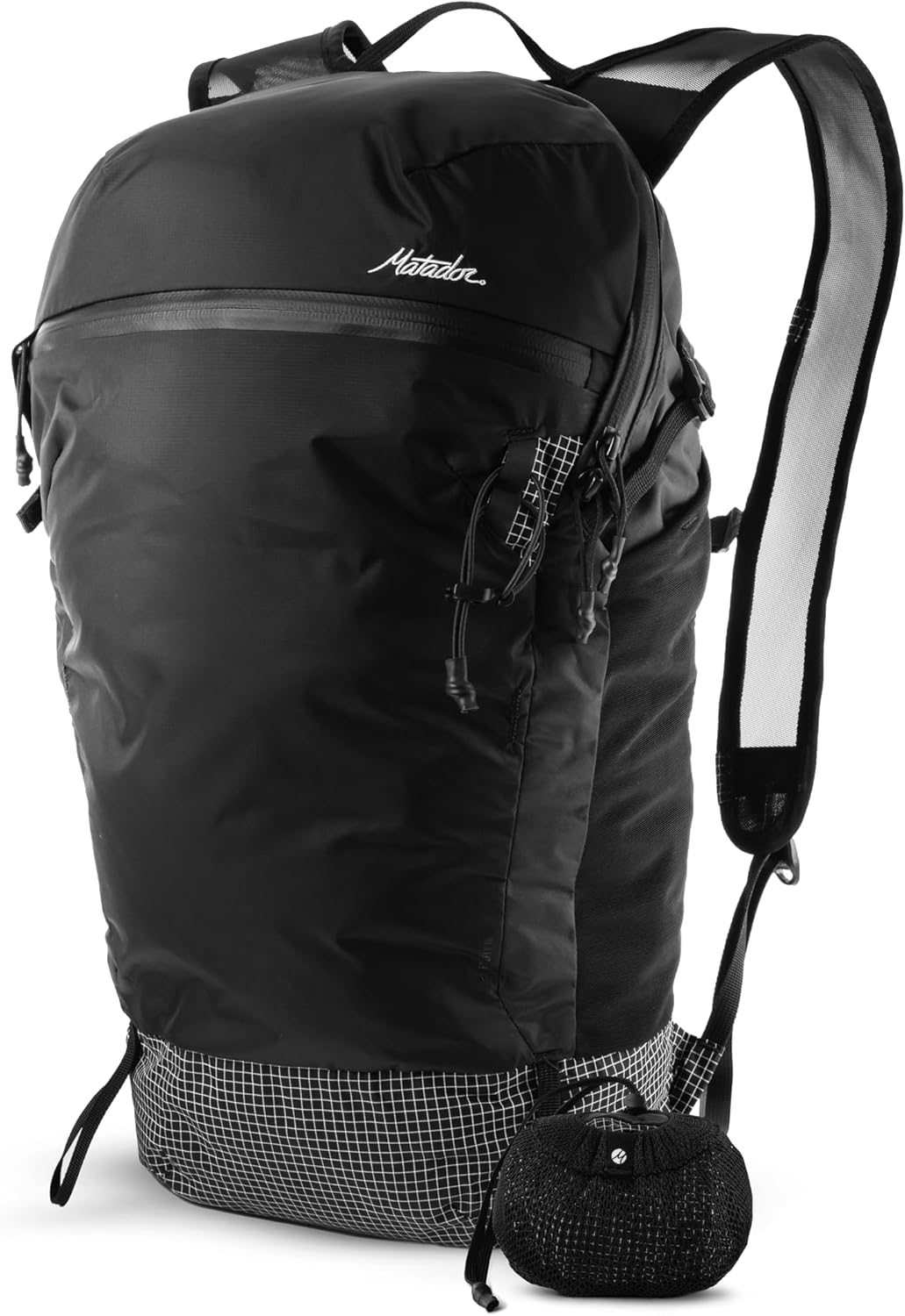 Matador Freefly16 Foldable Backpack - Small Hiking Backpack Men & Women, Ultralight Backpack with Material Loops, Waterproof Daypack for Travel, Cycling, Running, Outdoor, Skiing, Black, 16 Lang image number 3