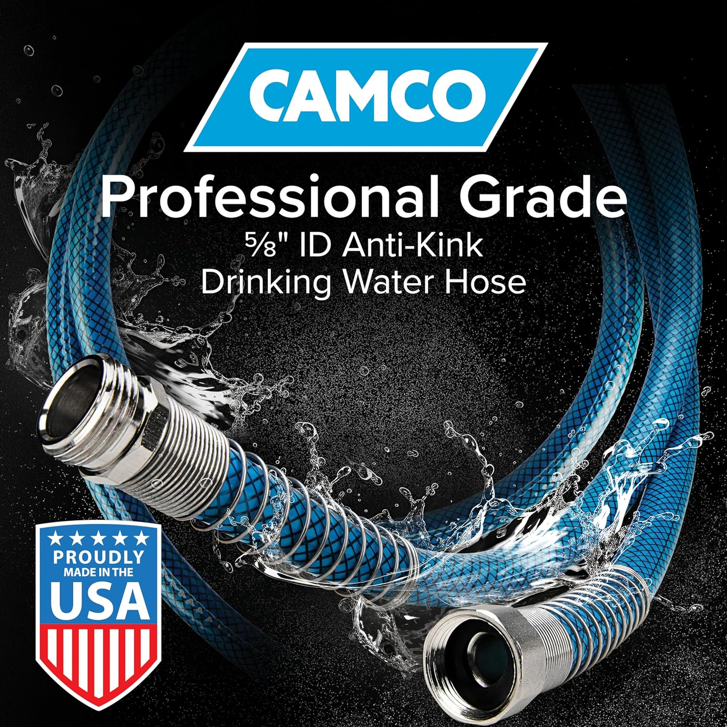 Camco Tastepure 35-Foot Premium Camper/Rv Drinking Water Hose - Features a Heavy-Duty No-Kink Design with Strain Relief Ends & 5/8-Inch inside Diameter - NSF Drinking Water Safe Certified (22843) image number 2