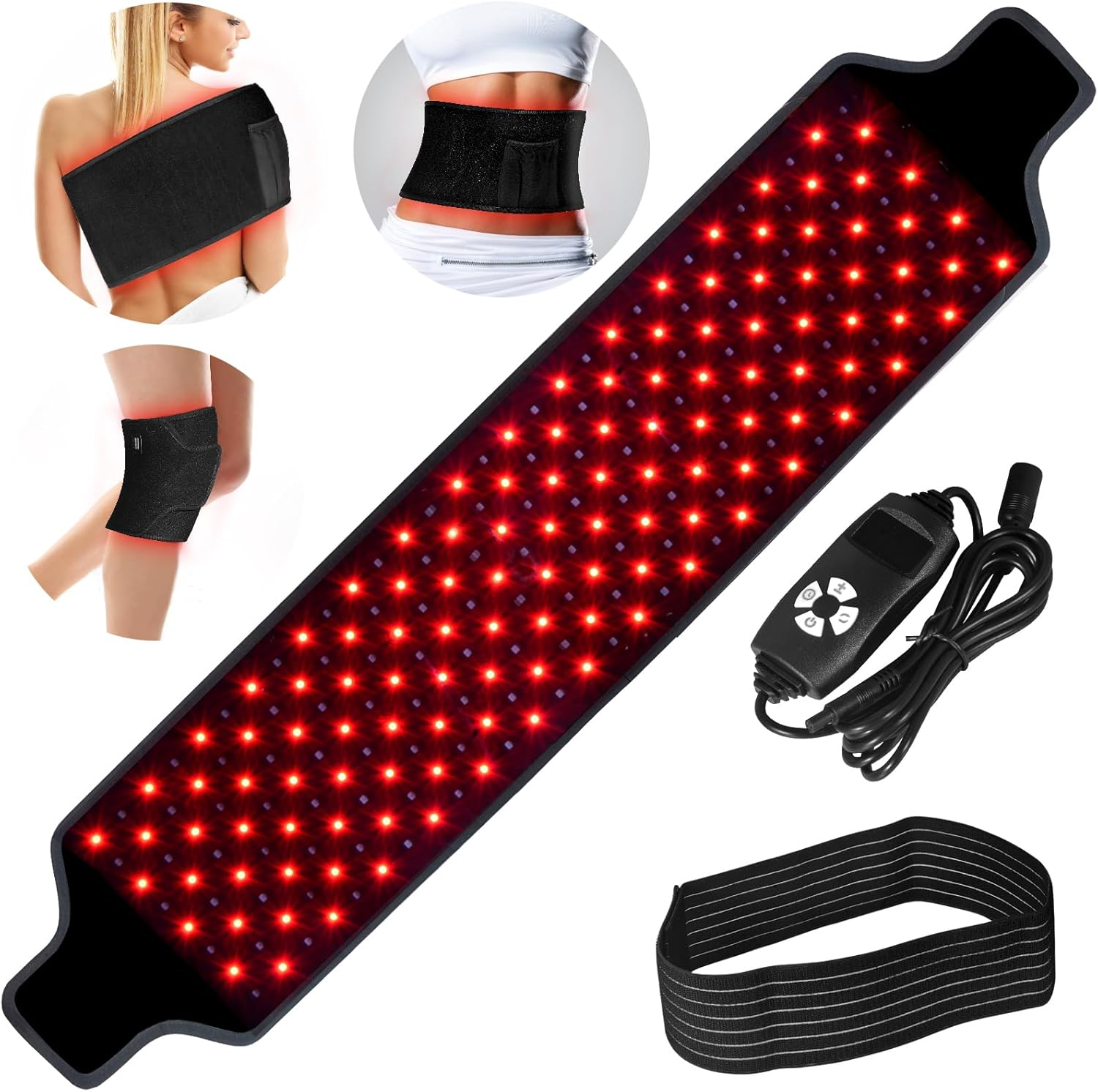 Red Light Belt, 660Nm and 850Nm Red Light Wrap with Timer Setting, Red Lamp image number 2