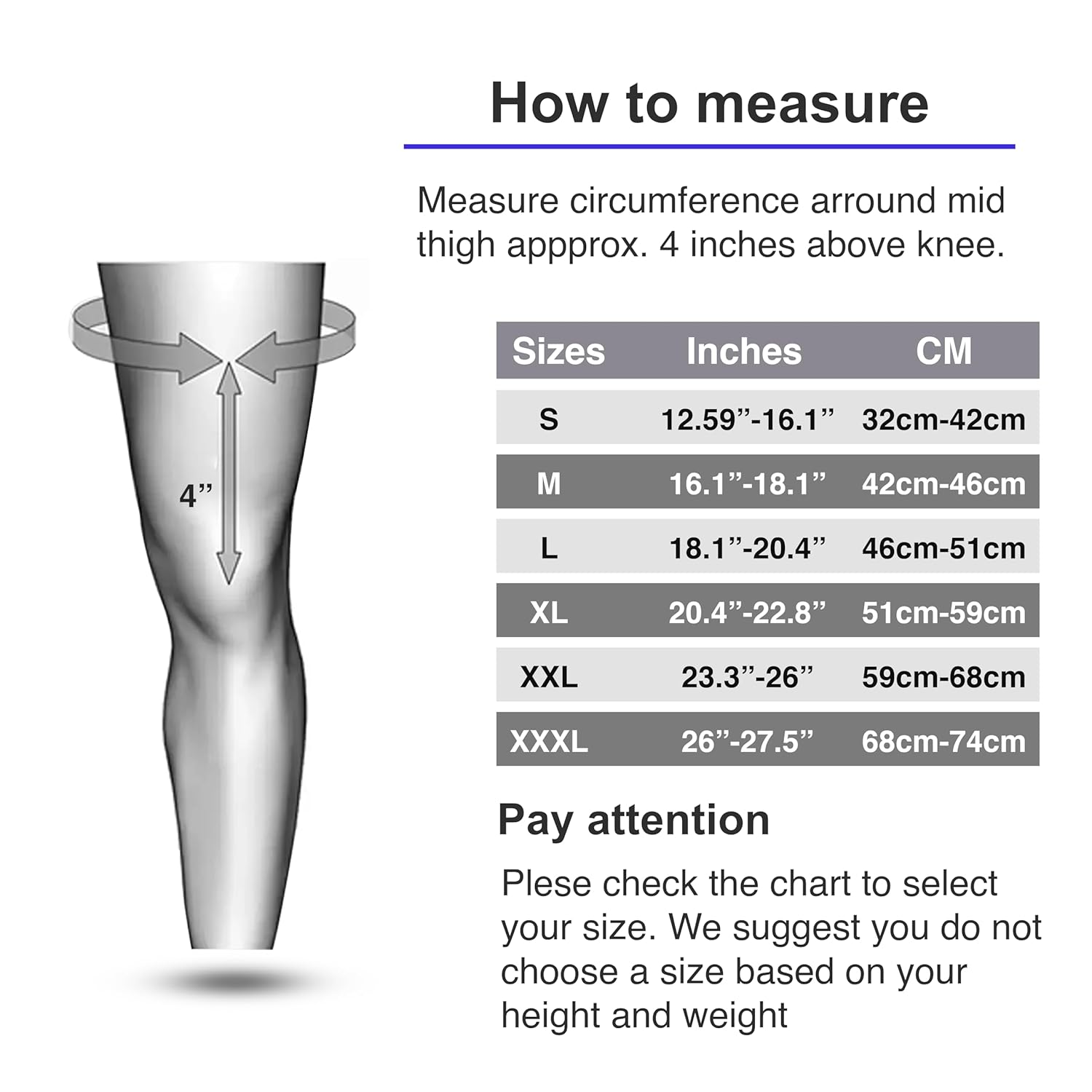 Wonder Care Pack of 2 Knee Sleeve Compression Knee Brace for Men and Women Knee Support Running Workout Gym Hiking Sports Running Gym (Grey-Black-S) image number 3