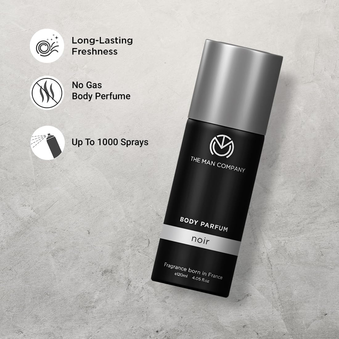 The Man Company Non-Gas Body Perfume for Men - Noir (120 Ml) image number 2
