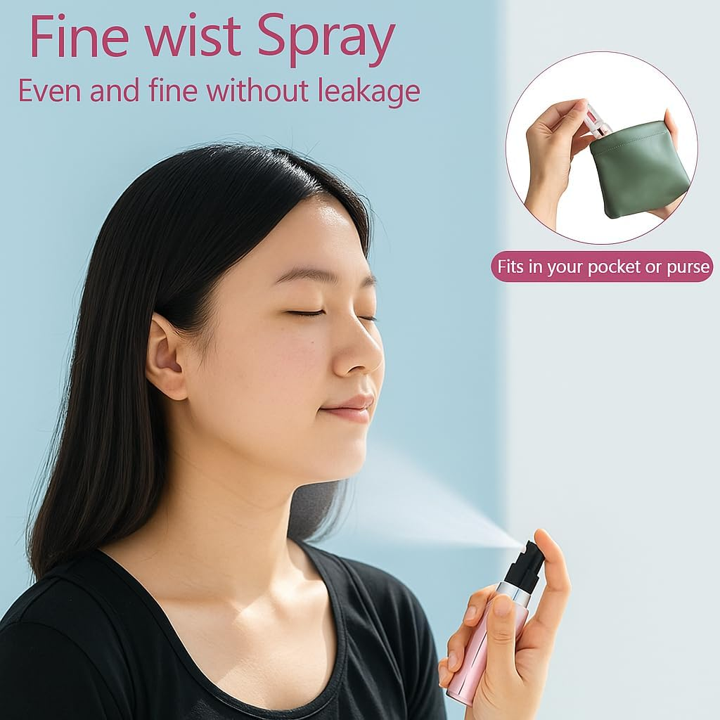 4 Pcs Pack of 5Ml Portable Mini Refillable Perfume Atomizer Bottle - Travel Size Perfume Travel Bottle, Scent Pump Case for On-The-Go Use image number 5