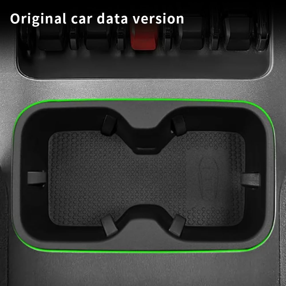 Fit for BYD Shark 6 Pickup Truck Center Console Cup Holder Plug-In, anti Shake Detachable Design, Washable Black Rubber Pad Automotive Parts (Silicone Cup Cover) image number 1
