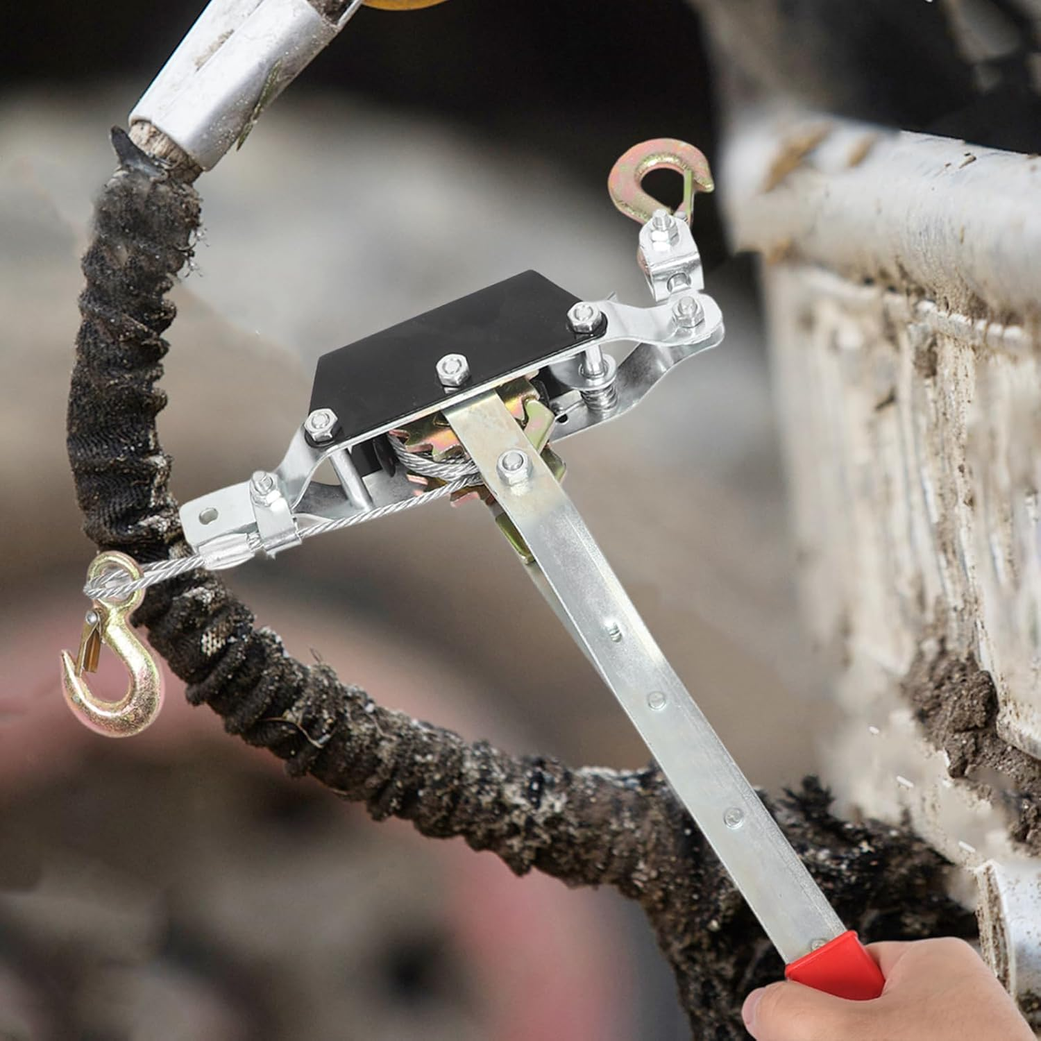 Gatuida Cable Tightener Tool Wire Rope Pulling and Tensioning Device Capacity for Securing Cargo and Tightening Goods for Automotive and Heavy-Duty Use image number 2