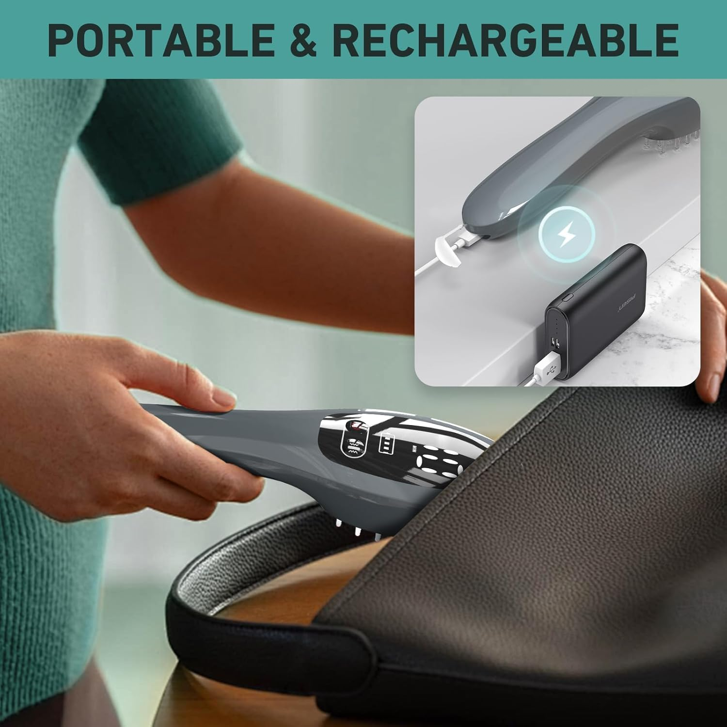 Ikeener Cold  Aser Comb for Hair Growth, 7 * 650Nm Infrared  Ed  Ight  Herapy Massager Brush for Hair Regrowth, Stimulate Hair Follicle Activation & Prevent Hair Loss image number 3