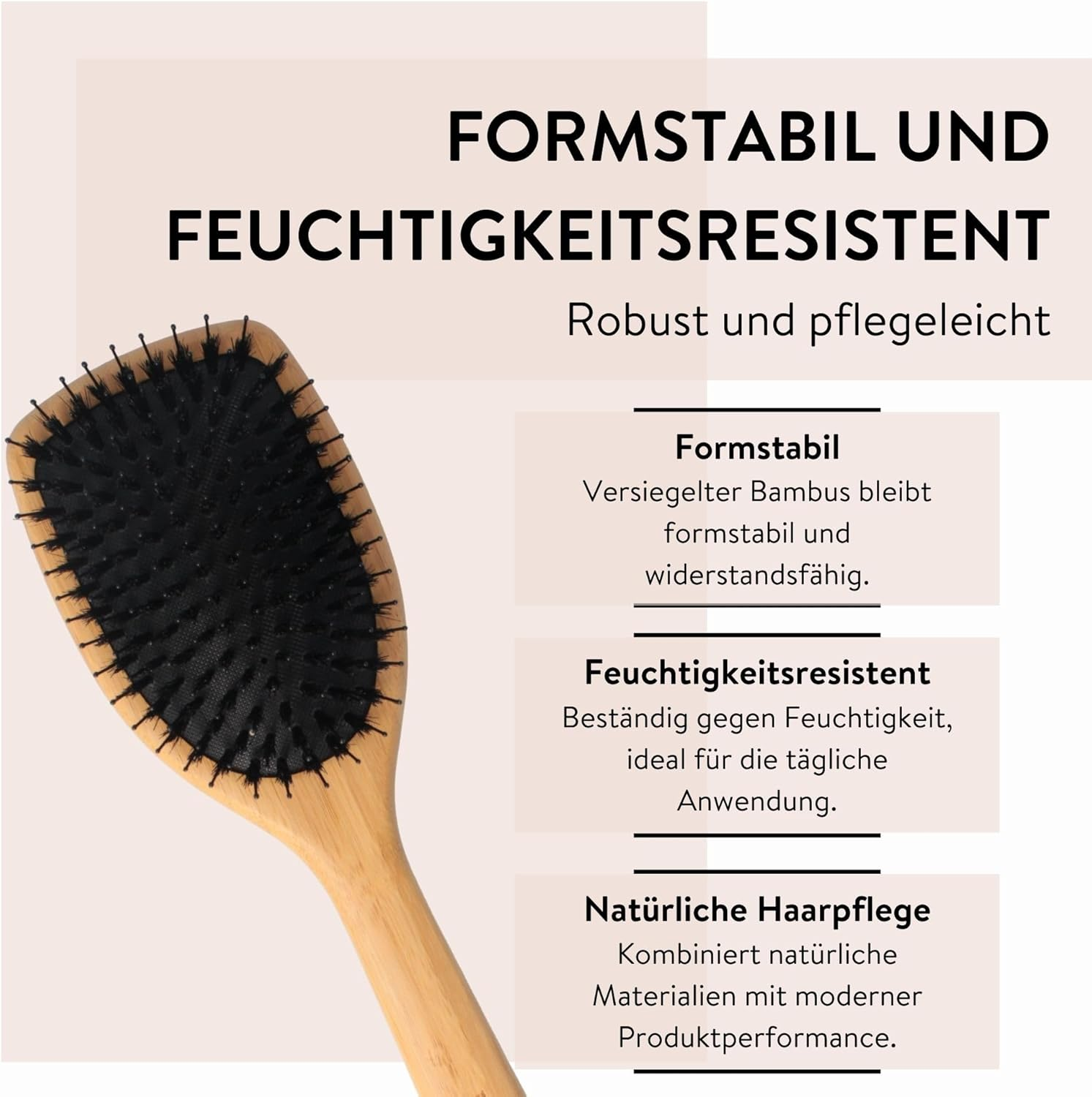 PARSA Beauty Bamboo Brush with Mixed Bristles Made from Fsc&reg;-Certified Bamboo