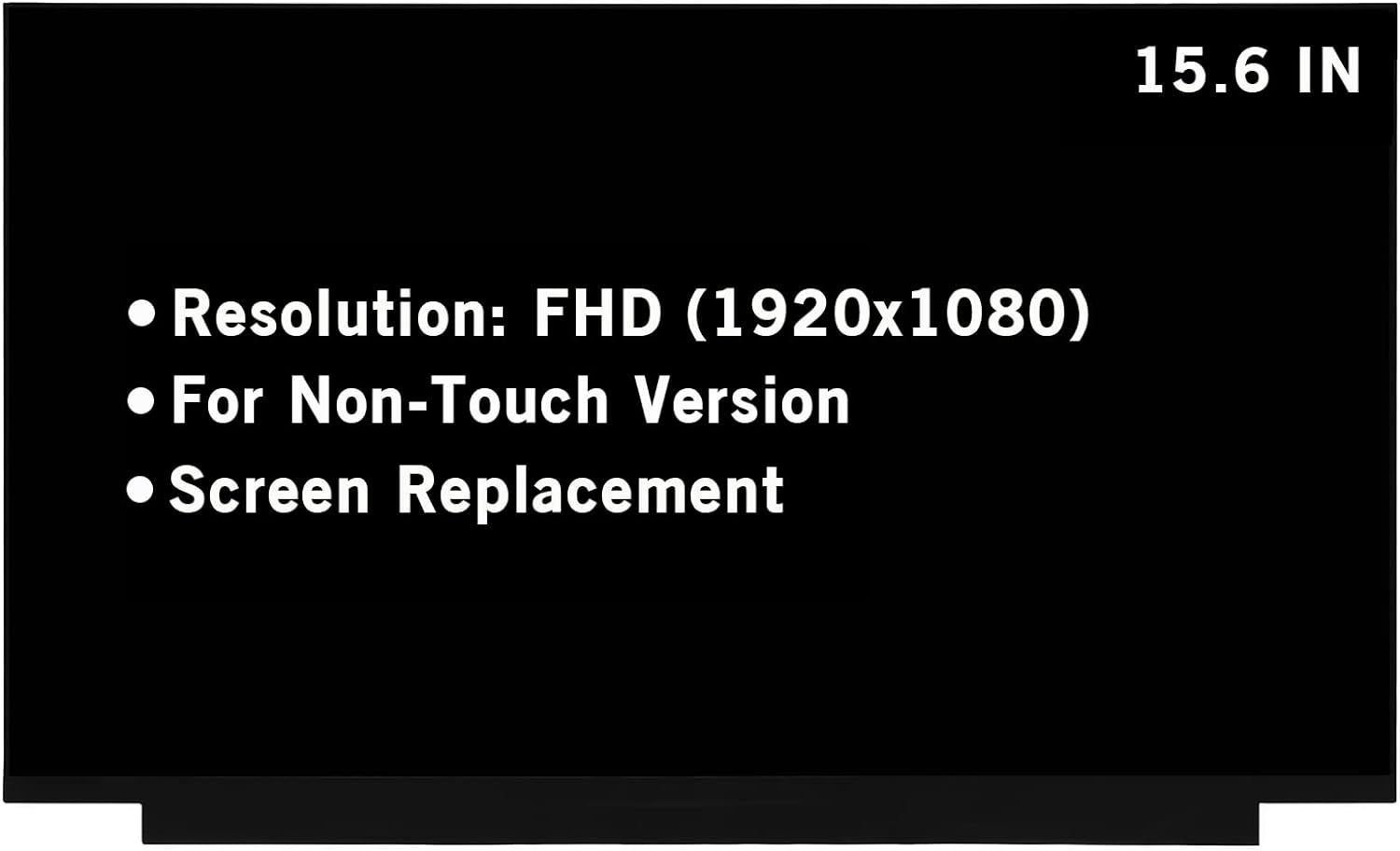 15.6" Screen Replacement for ASUS TUF Gaming A15 FA506I FA506Q FA506IH FA506II FA506IU FA506IV FA506QM FA506QR FA506IH-AS53 FHD 1920X1080 144Hz 40Pin LED LCD Display Screen Panel