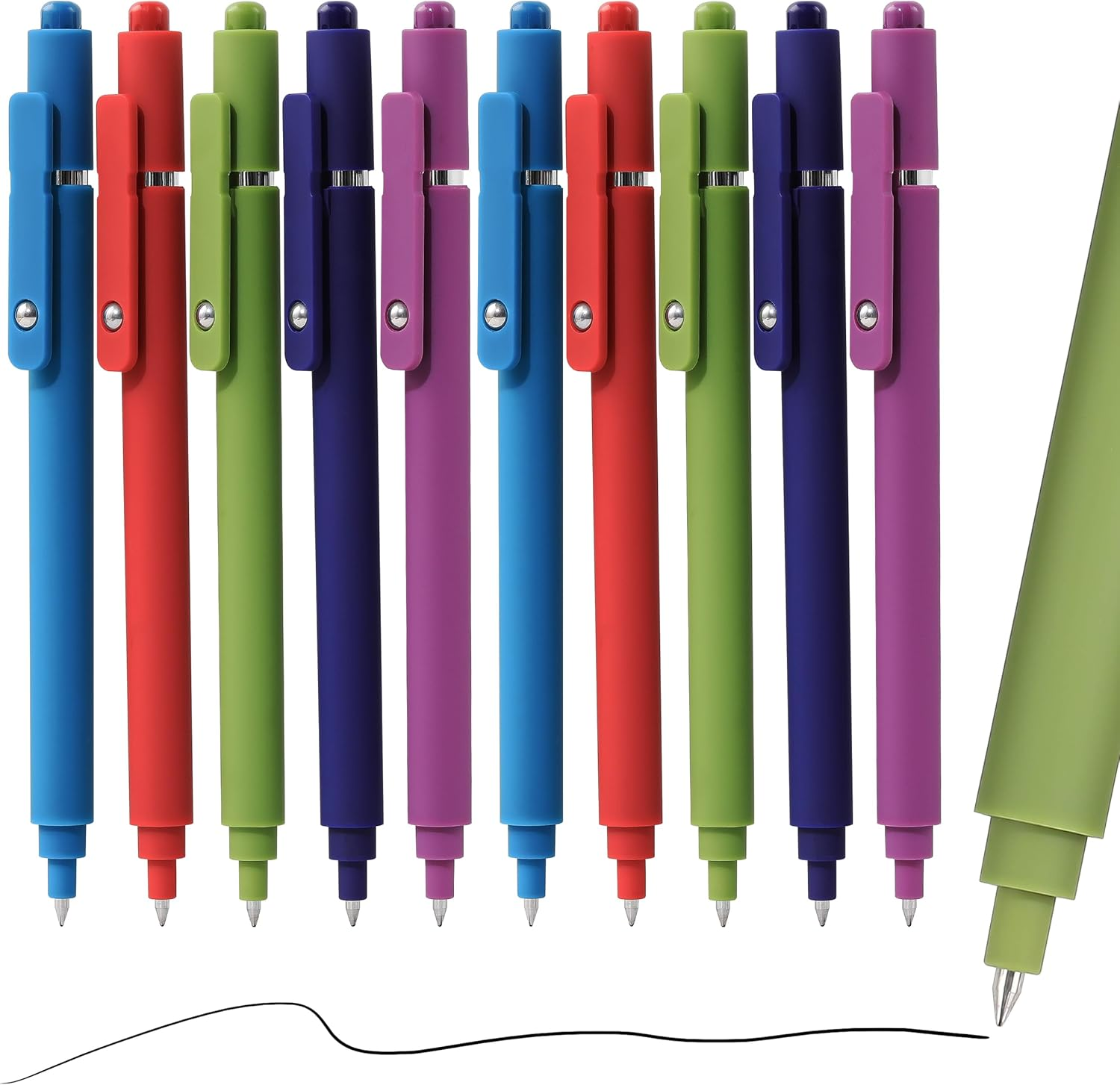 RIANCY Premium Pink Gel Pens - Smooth Writing, Quick Dry, Set of 12 - Ideal for Journaling, Note-Taking, Art Supplies