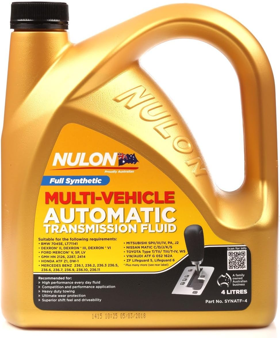 Nulon Full Synthetic Multi Vehicle Automatic Transmission Fluid 4 Litre
