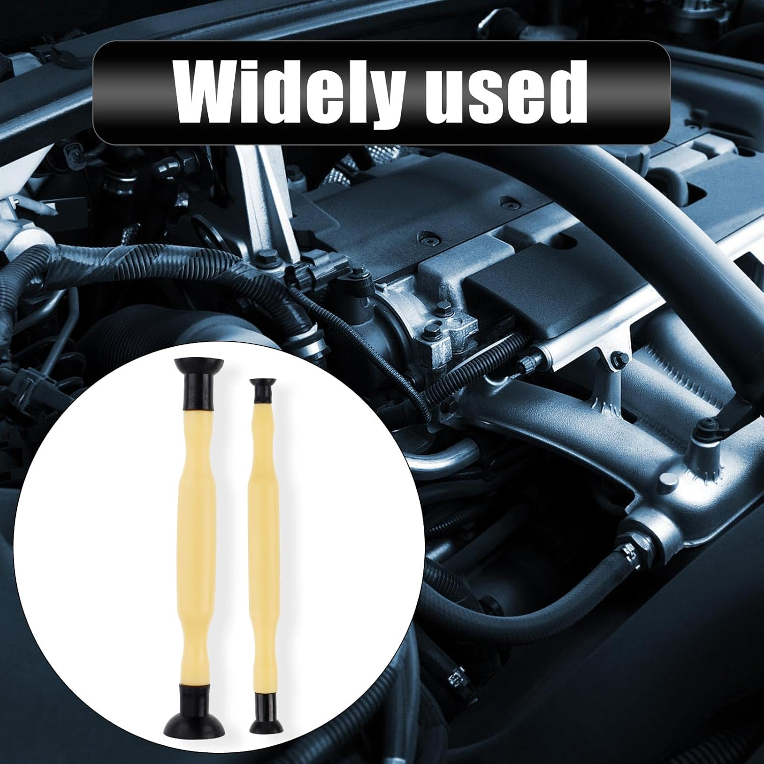 Gosknor 2Pcs Valve Lapping Tools, 2 Size Durable Valve Grinding Tool with Suction Cup and Comfortable Handle Valve Spring Compressor Tools Practical Maintenance and Repair Accessories