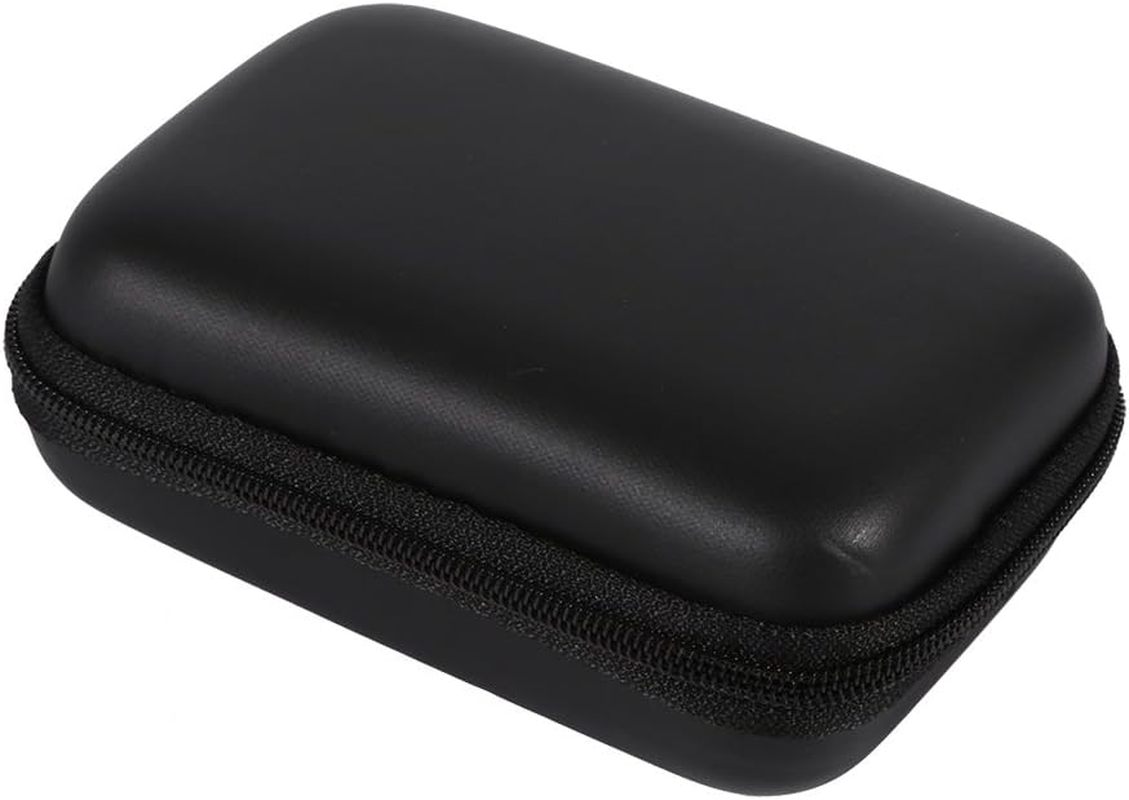 Mini Storage Case, Portable Electronics Organiser for Earphones, USB Drive, Data Cables, Black