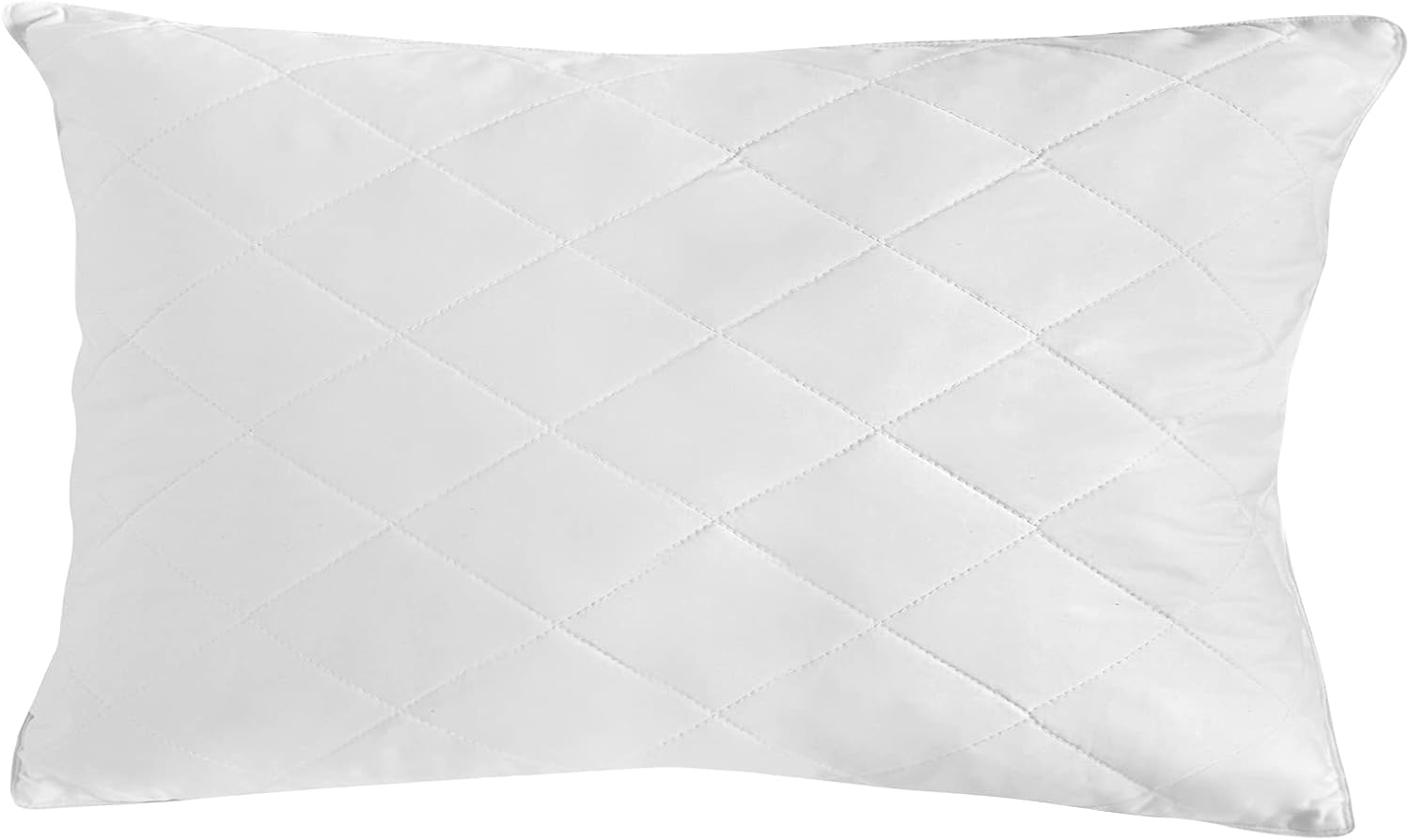 Royal Comfort Pillow Bamboo Blend Quilted Luxury Supportive Bamboo Blend 100% Cotton Cover 50 X 75Cm (White, 2 Pack) image number 1