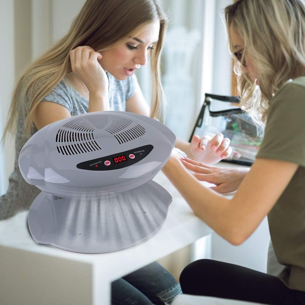 Sonew Air Nail Dryer, Nail Dryer with Hot and Cold Air Sensor, Manicure Tool for Fan for Drying Nail Polish for Living Room and Home (Silver) image number 4