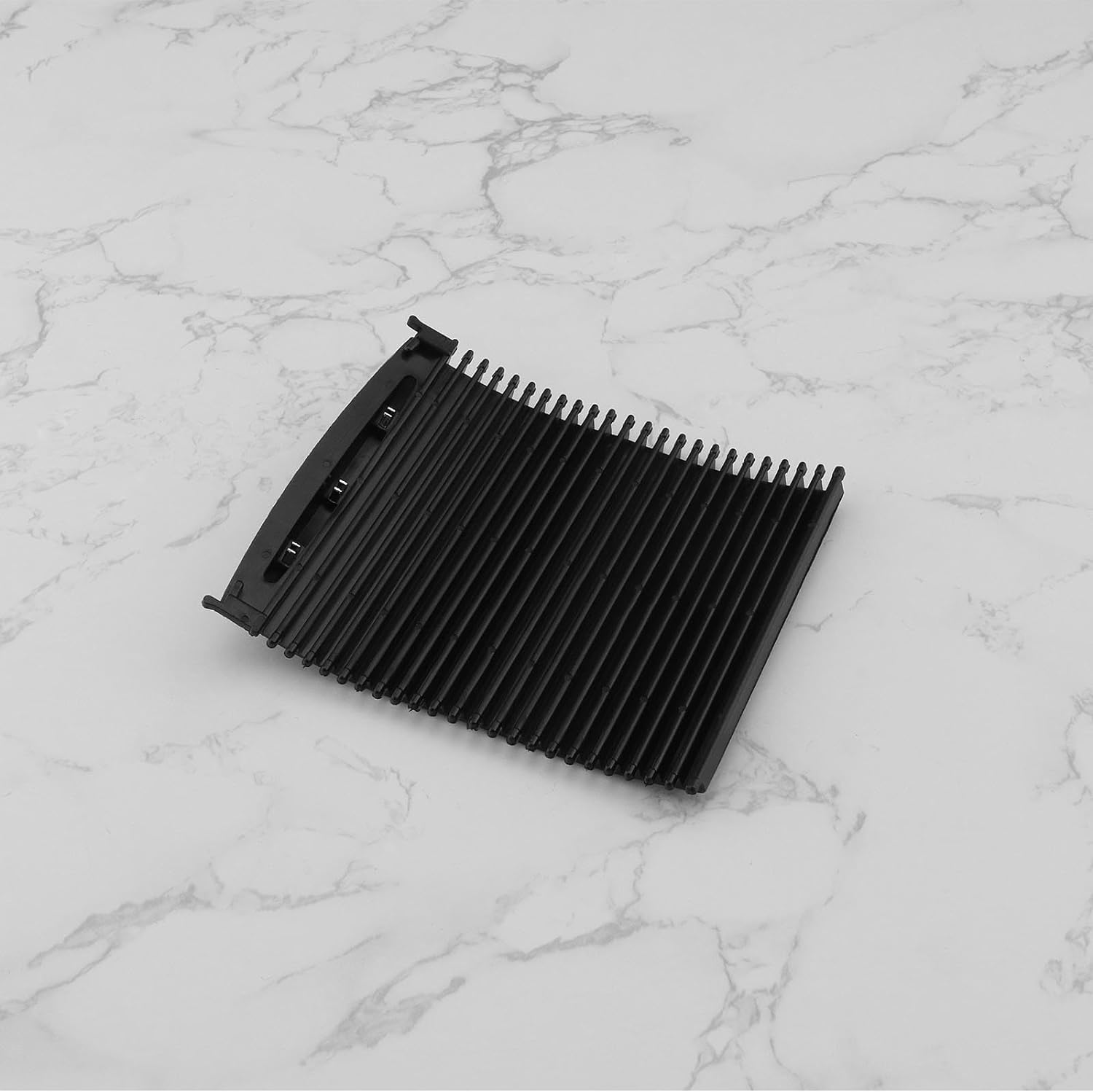 Ecsing Center Console Roller Blind Cover Compatible with C-Class W203 2000-2007 A2036800123 Cup Holder Roller Zipper Center Console Sliding Shutters Black image number 5