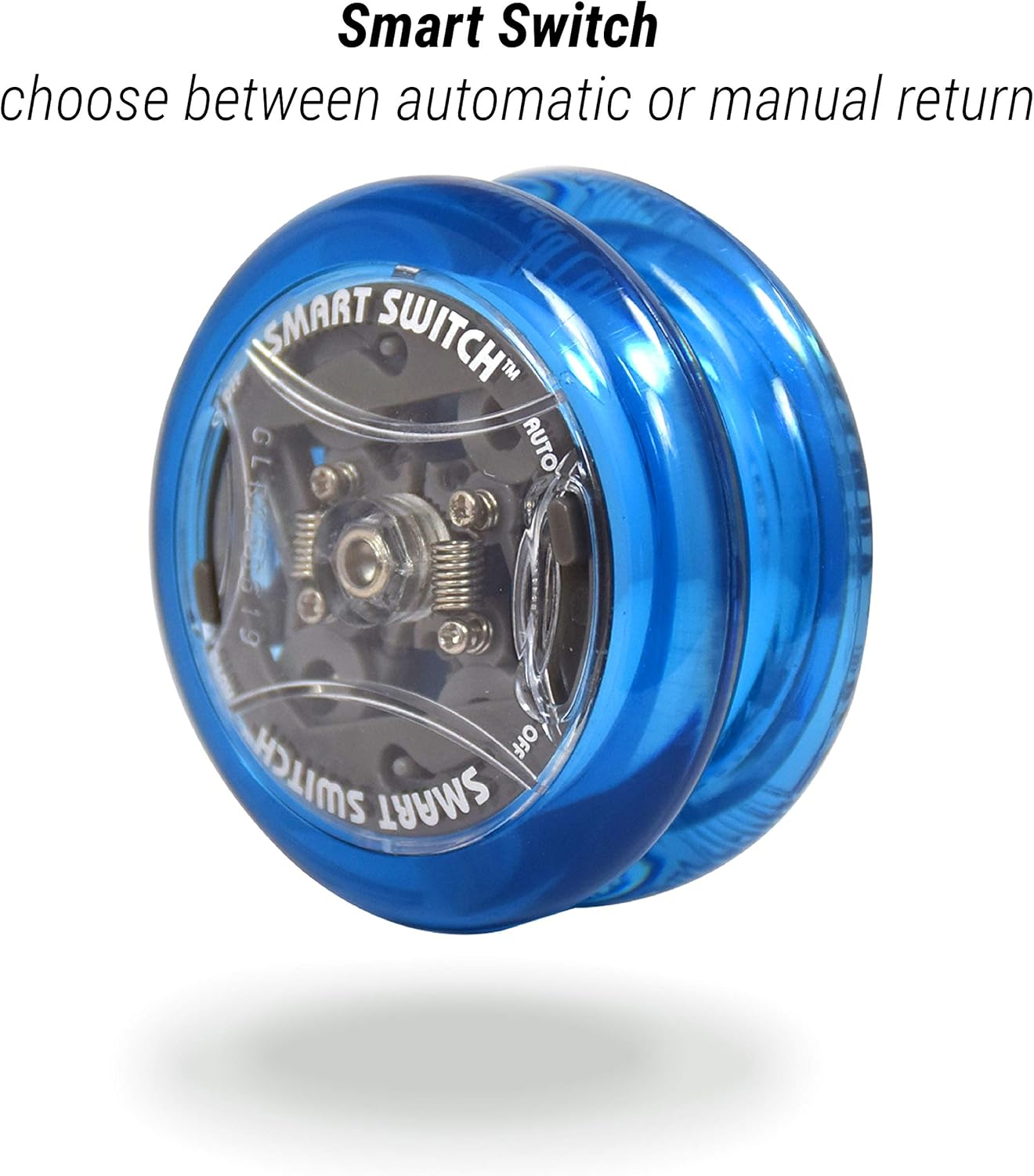 Yomega Power Brain XP Yoyo - Professional Yoyo with a Smart Switch Which Enables Players to Choose between Auto-Return and Manual Styles of Play. + Extra 2 Strings & 3 Month Warranty (Blue) image number 6