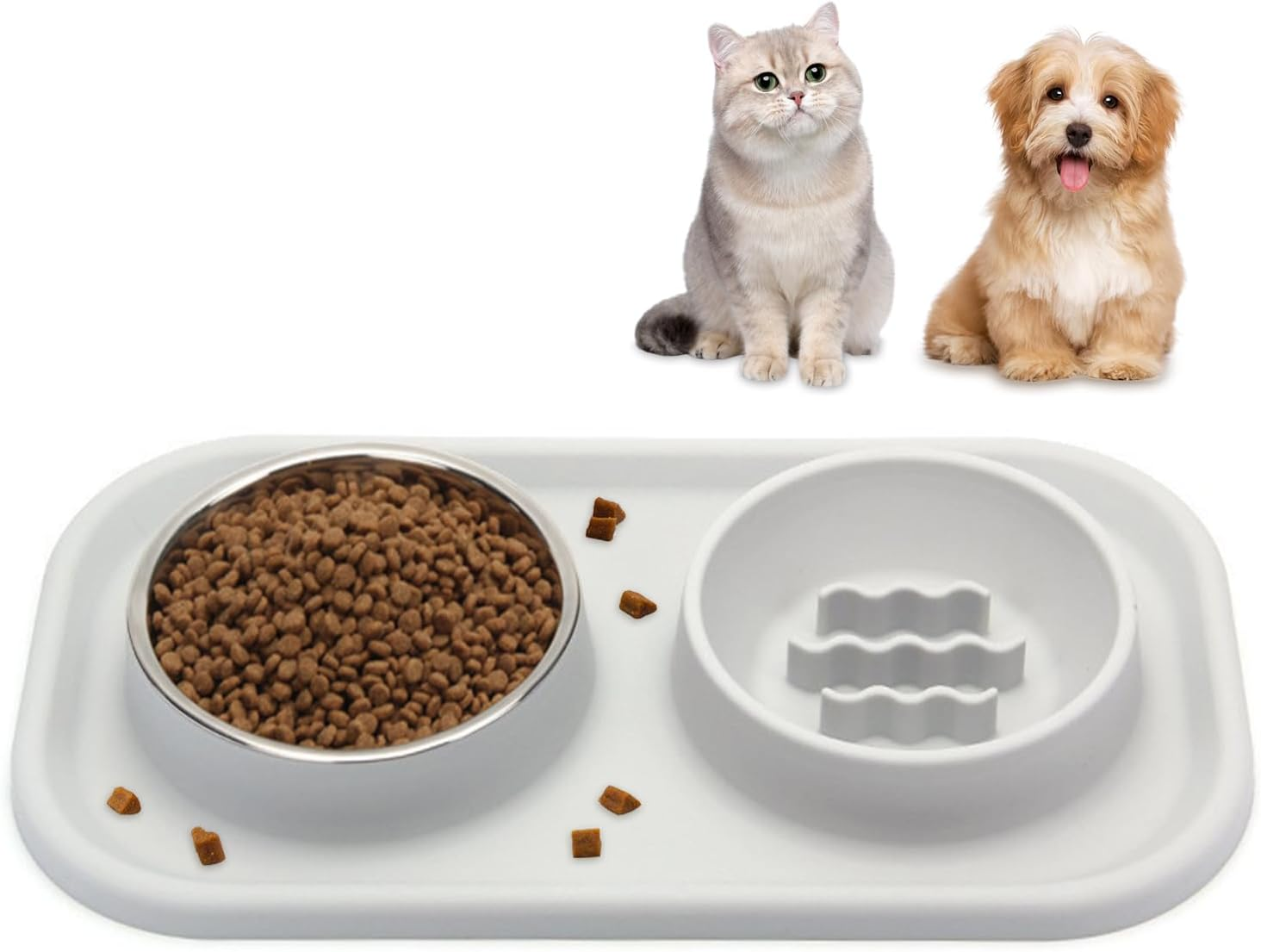 Cat Bowl, Food Bowl, Stainless Steel Bowl, Silicone Bowl, Travel Bowl, Pet Food, Water Bowl image number 6