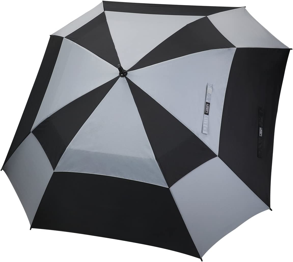G4Free Extra Large Golf Umbrella 62/68 Inch Vented Square Umbrella Windproof Auto Open Double Canopy Oversized Stick Umbrella