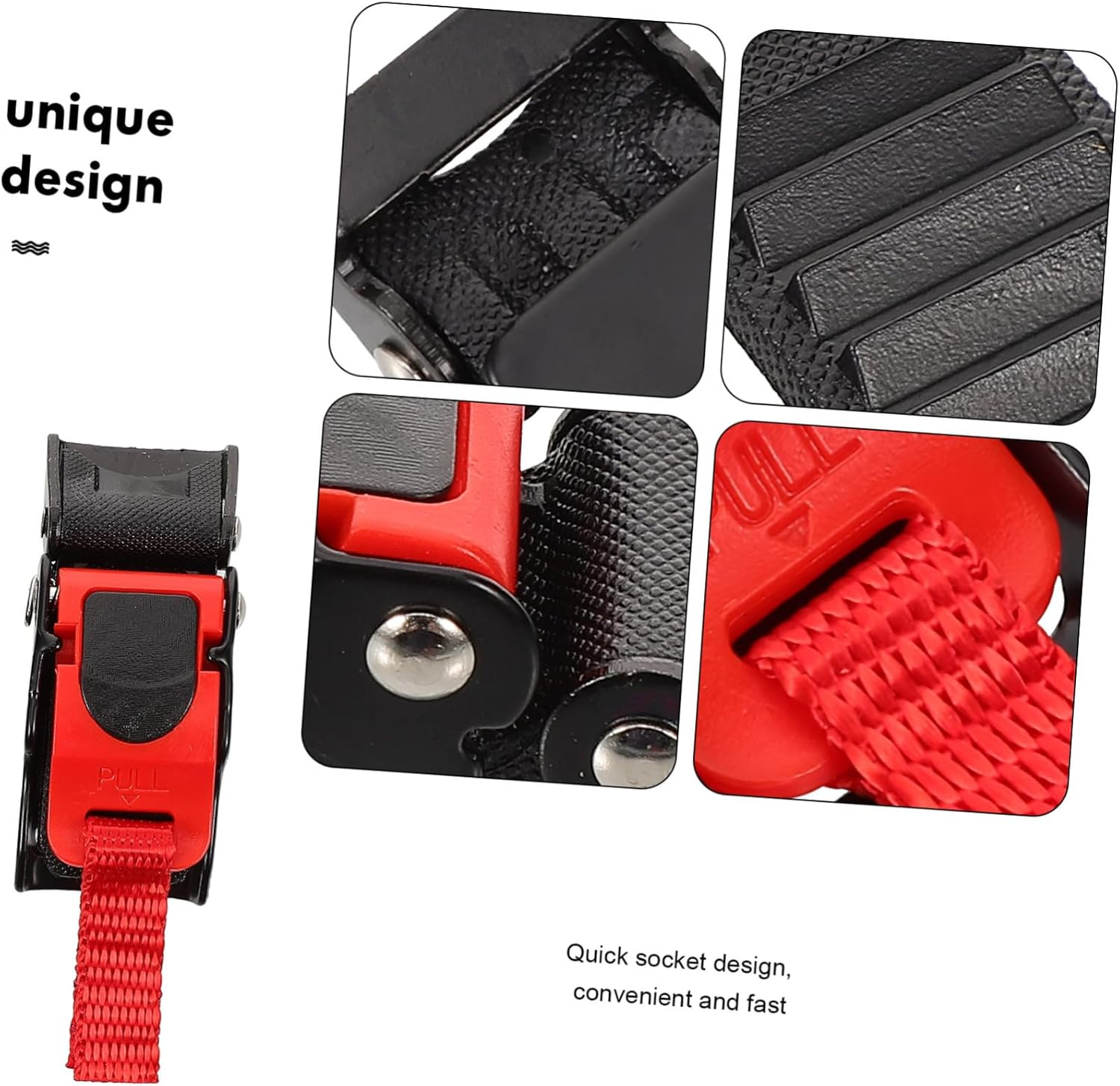 Iplusmile 2Pcs Helmet Button Buckle Chin Strap Clip, Motorcycle Helmet Quick Release Buckle Strap Locks, Bike Helmet Clip Buckle for Any Helmet image number 4