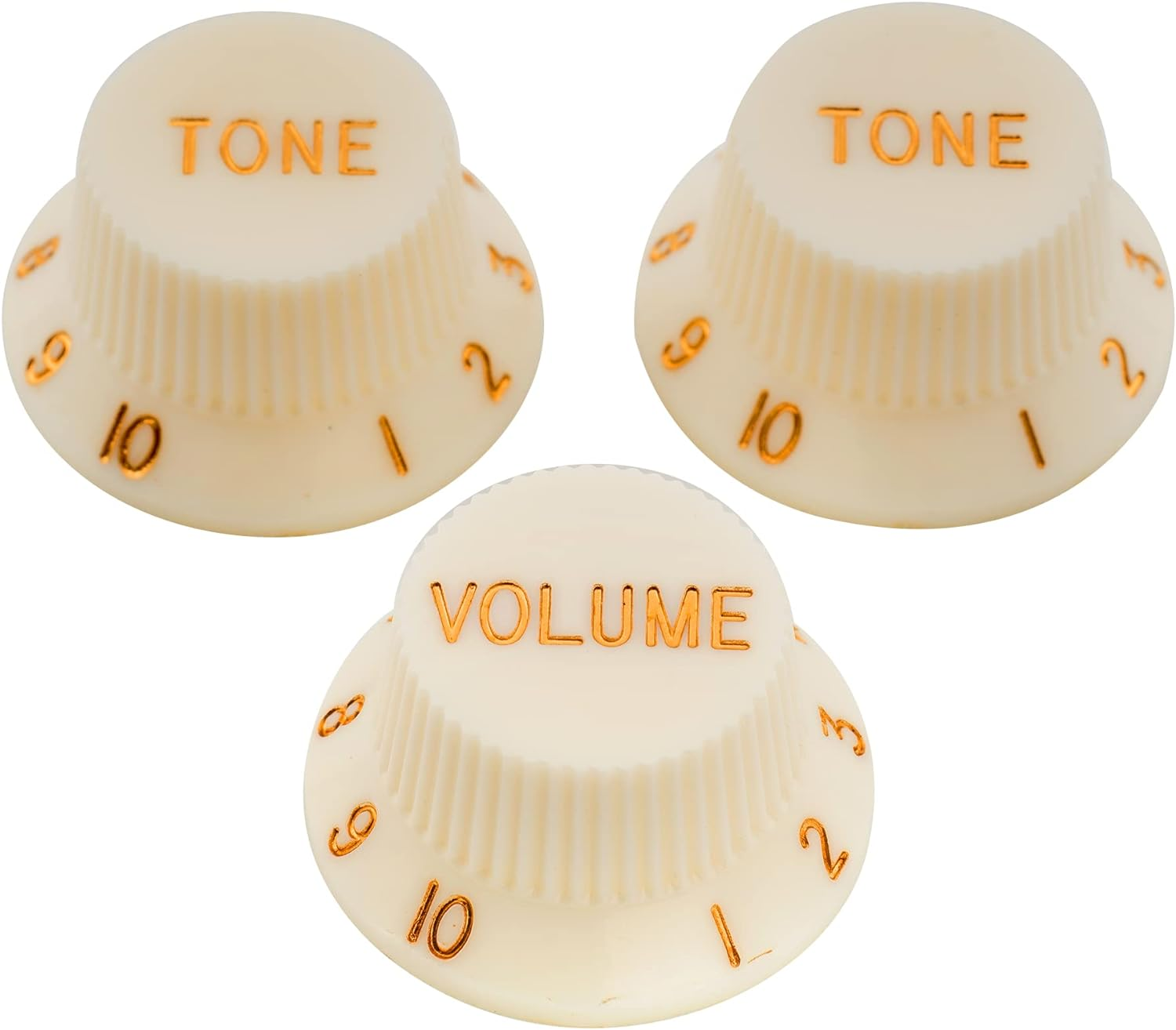 Musiclily Pro Imperial Inch Size 1 Volume 2 Tone Stratocaster Knobs Set for USA Made Strat Style Electric Guitar, Mint Green