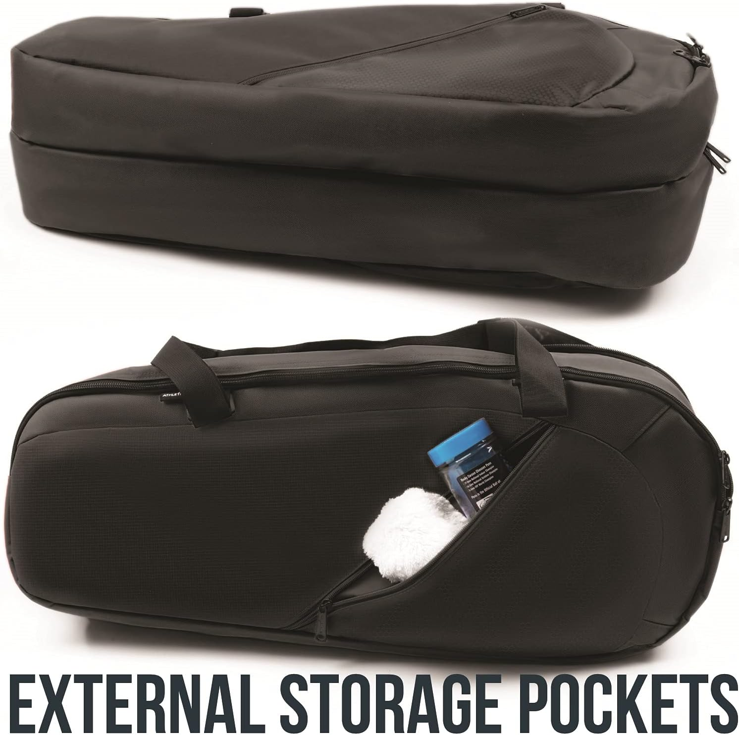 Athletico Tennis Bag and Racketball Bag - Tennis Bags for Women and Men to Hold Tennis Racket, Racquetball Racket, Pickleball Paddles and Other Equipment or Gear