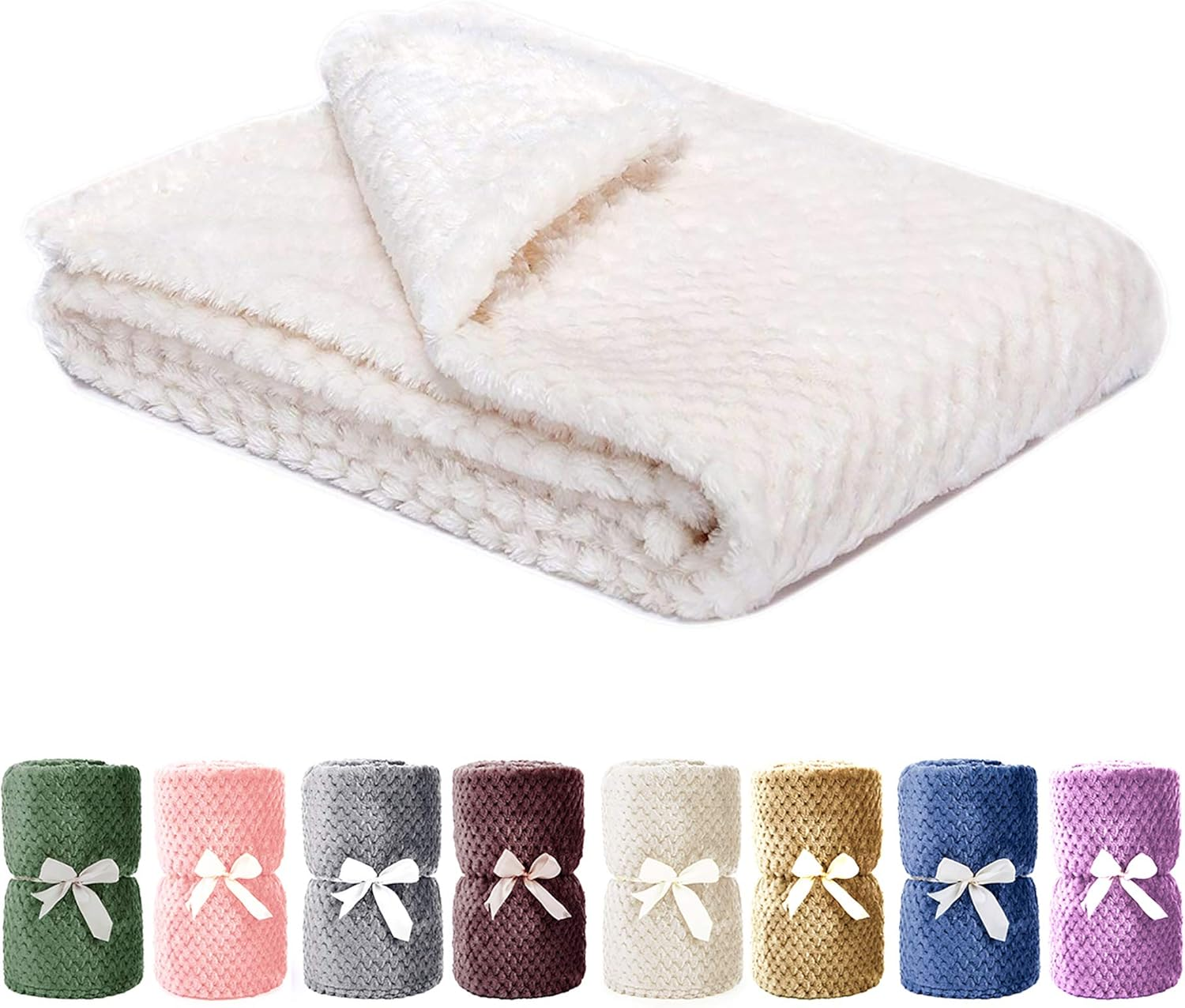 Msicyness Dog Blanket,Soft Fuzzy Blankets for Puppy, Small,Medium,Large,X-Large Premium Fluffy Blankets Plush Fleece Throw Dog Bed, Couch, Sofa, Reversible Travel Warm Covers