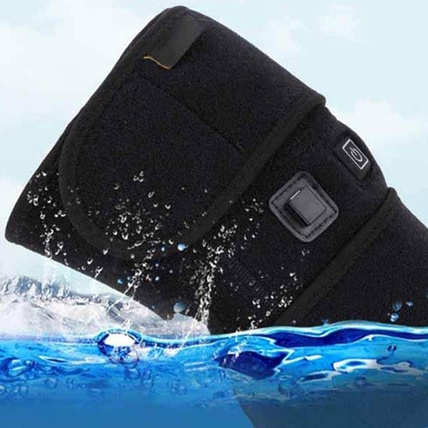 Knee Support for Men | Adjustable Heated Knee Wrap USB Knee Brace,Portable Knee Warmer, Legs Heating Pad for Home, Office, Travel, Winter, Outdoor Activities image number 3