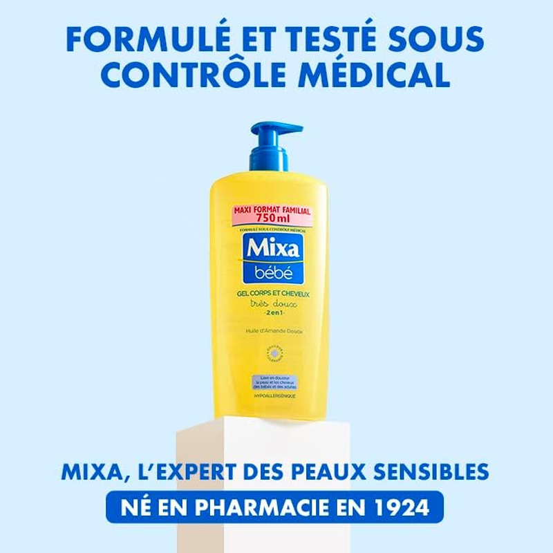 Mixa B&eacute;b&eacute; Gel Corps Et Cheveux 750 Ml