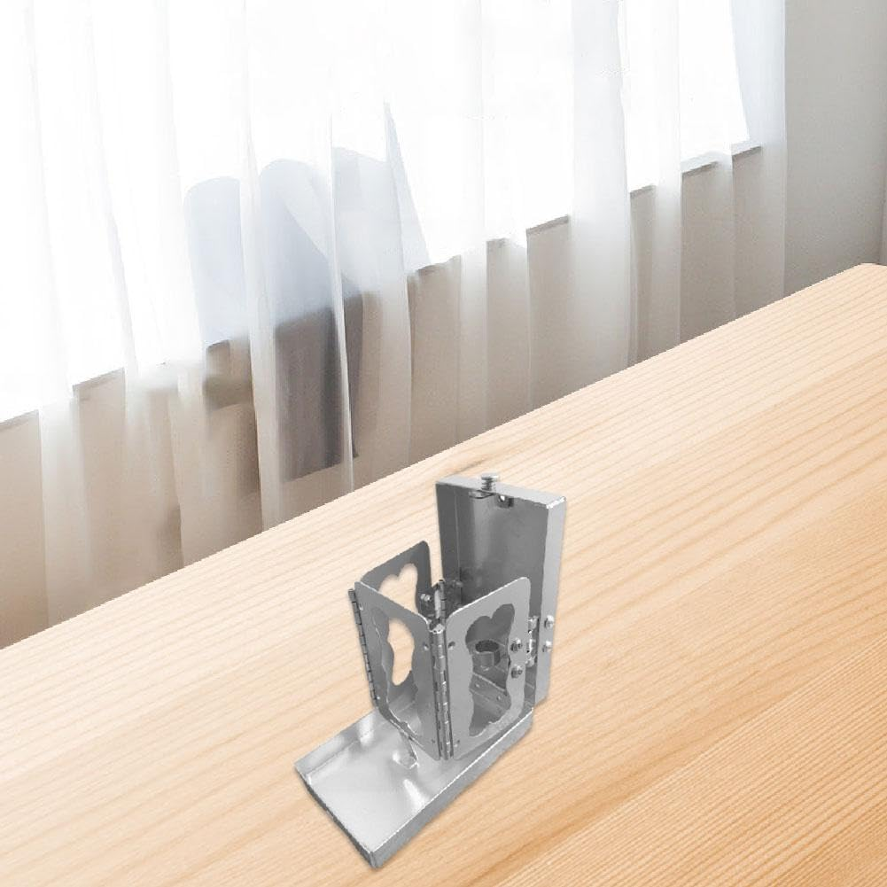 Folding Pocket Candle Lantern, Portable Stainless Steel Candle Holder for Real Candles, Vintage Indoor/Outdoor Decoration, Perfect for Camping, Hiking & Emergency