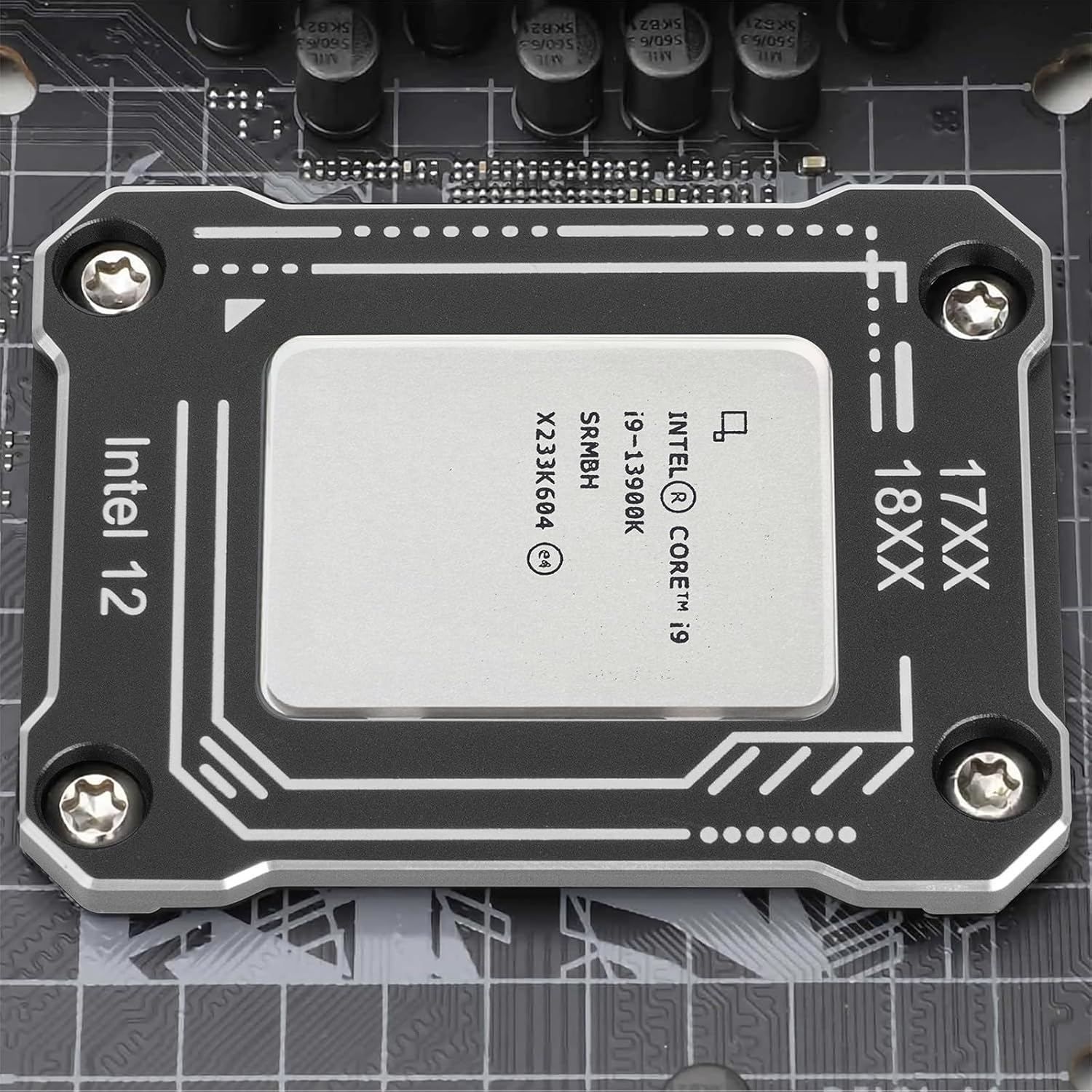 Uphere LGA 1700 CPU Holder Kit, Black CPU Secure Frame, 17XX-BCF Bracket Intel 12Th/13Th/14Th Anti-Bending Corrective Buckle, ULGA01 image number 1