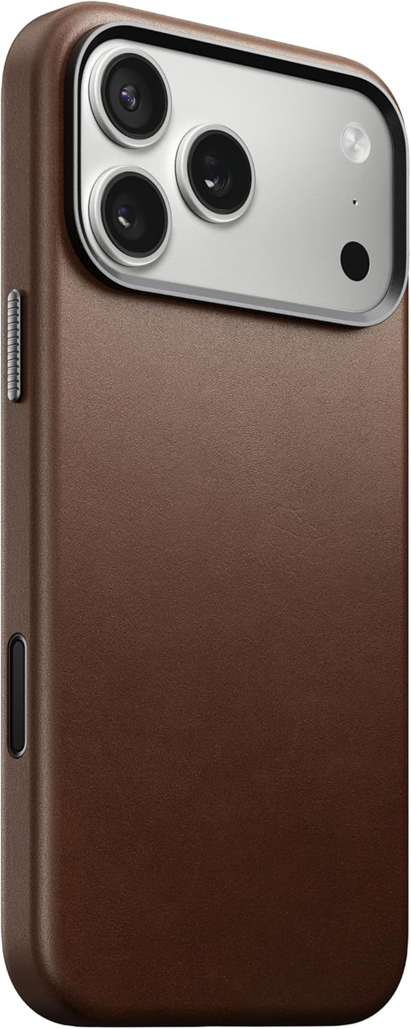 Nomad Traditional Leather Phone Case Apple Iphone 17 Pro, Magsafe Compatible, Wireless Charging, Scratch-Resistant Shockproof Protective Cover Case - Black Ecco