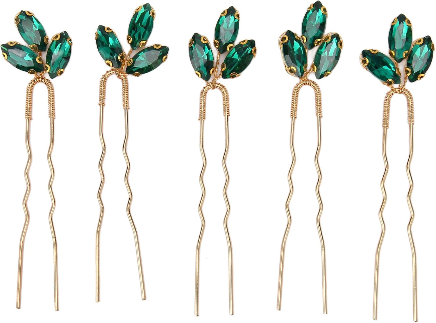 Vintage Hair Jewelry Handmade Safe 5 Pieces Rhinestone Hair Pin Exquisite for Party image number 1