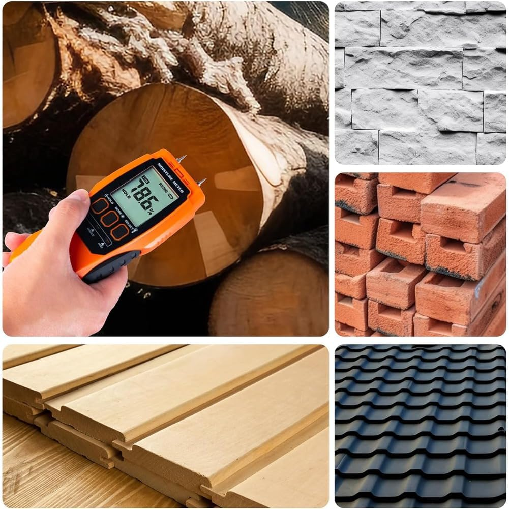 Gyorwst 2 in 1 Moisture Meter, Drywall Mold Detector for Mold Self-Testing Moisture Sensor for Firewood image number 3