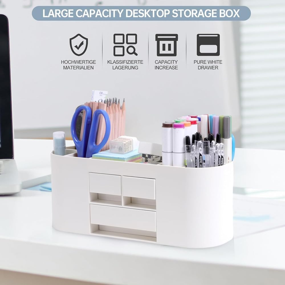 Desk Organizer with 3 Drawer, image number 2