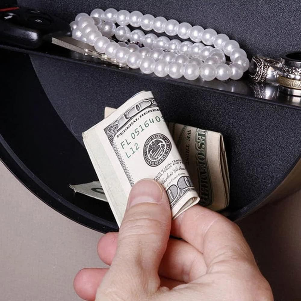 Clock Safe Hidden Wall Secret Jewelry Security Money Cash Compartment Stash Box