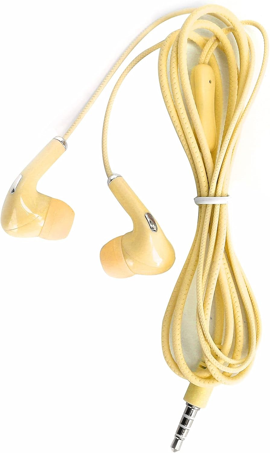 Universal Wired Sport Earphone Running Earphone Wired Sport Earphone 3.5Mm Jack Hifi Music Bass Earbud Headphone with Microphone Noise-Resistant (Yellow) image number 4