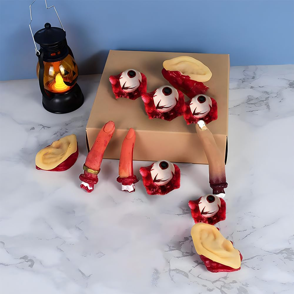 Amscan Asylum Bloody Plastic Eyeballs, 5 Pieces image number 1